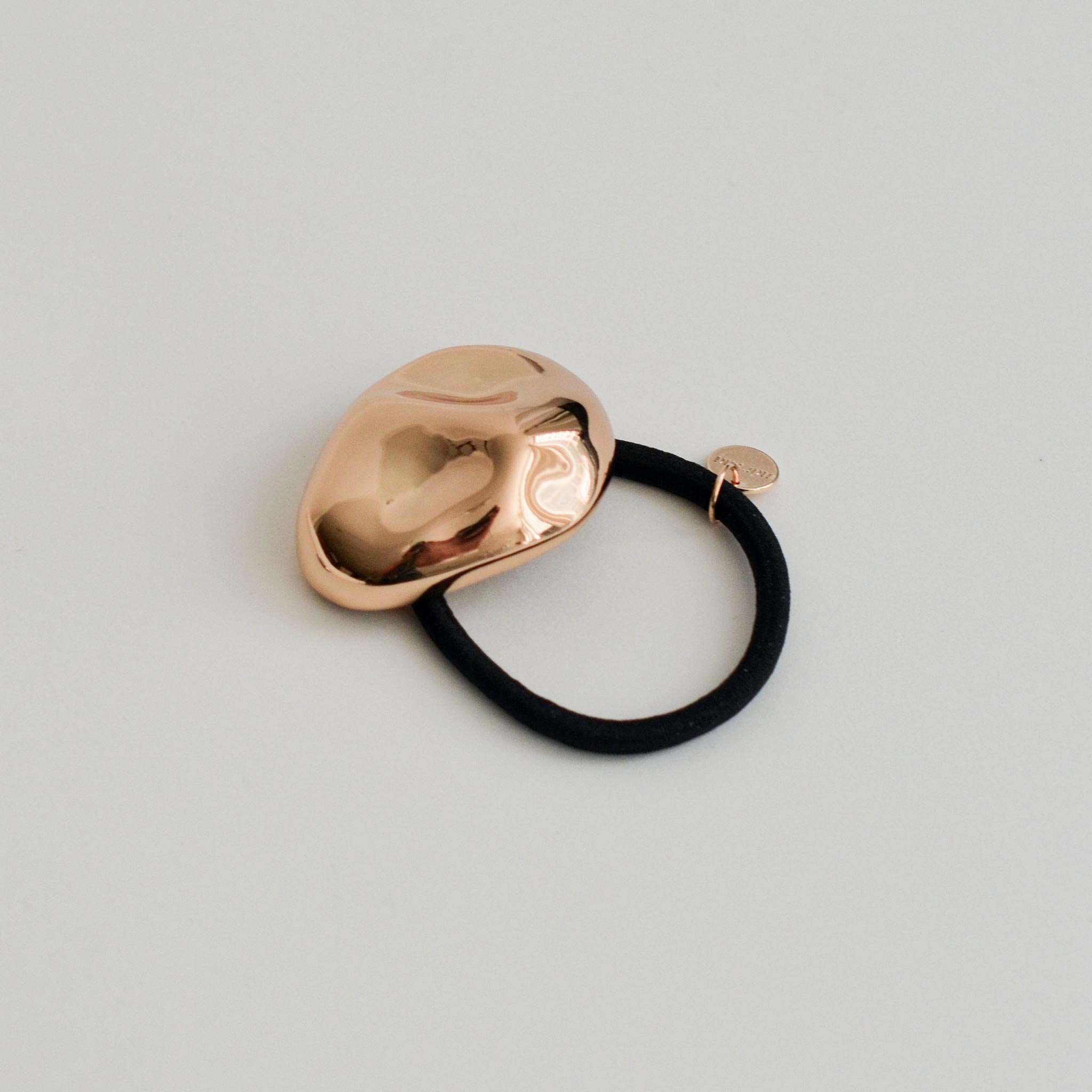 Large Pebble-Shaped Metal Hair Tie