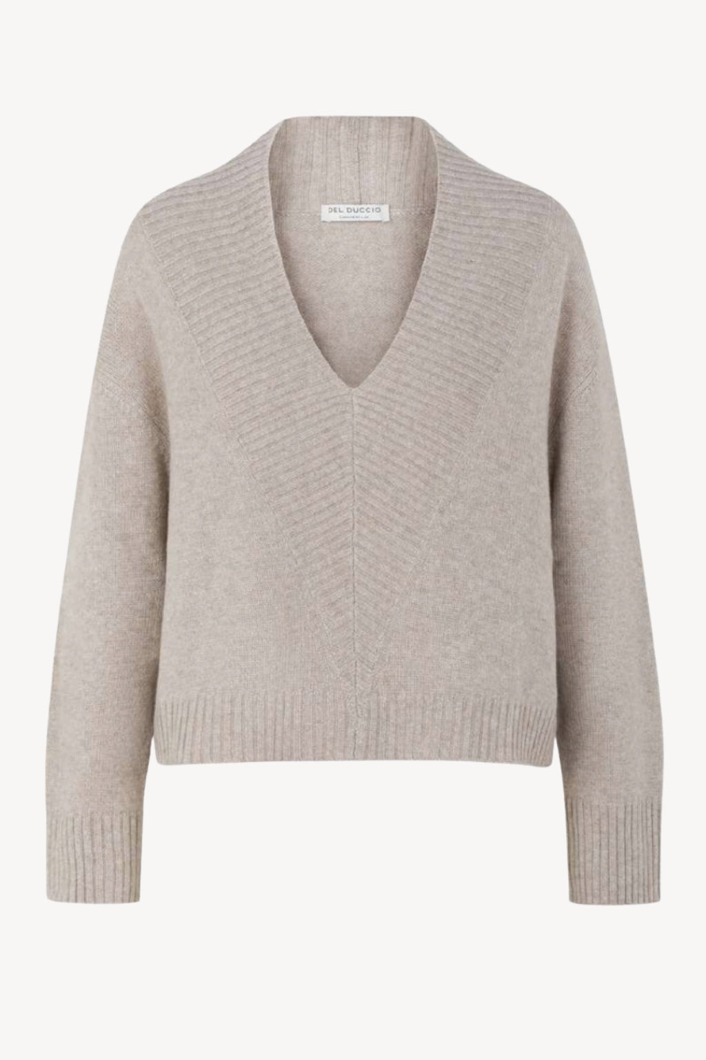 Deep V-Neck Cashmere Sweater