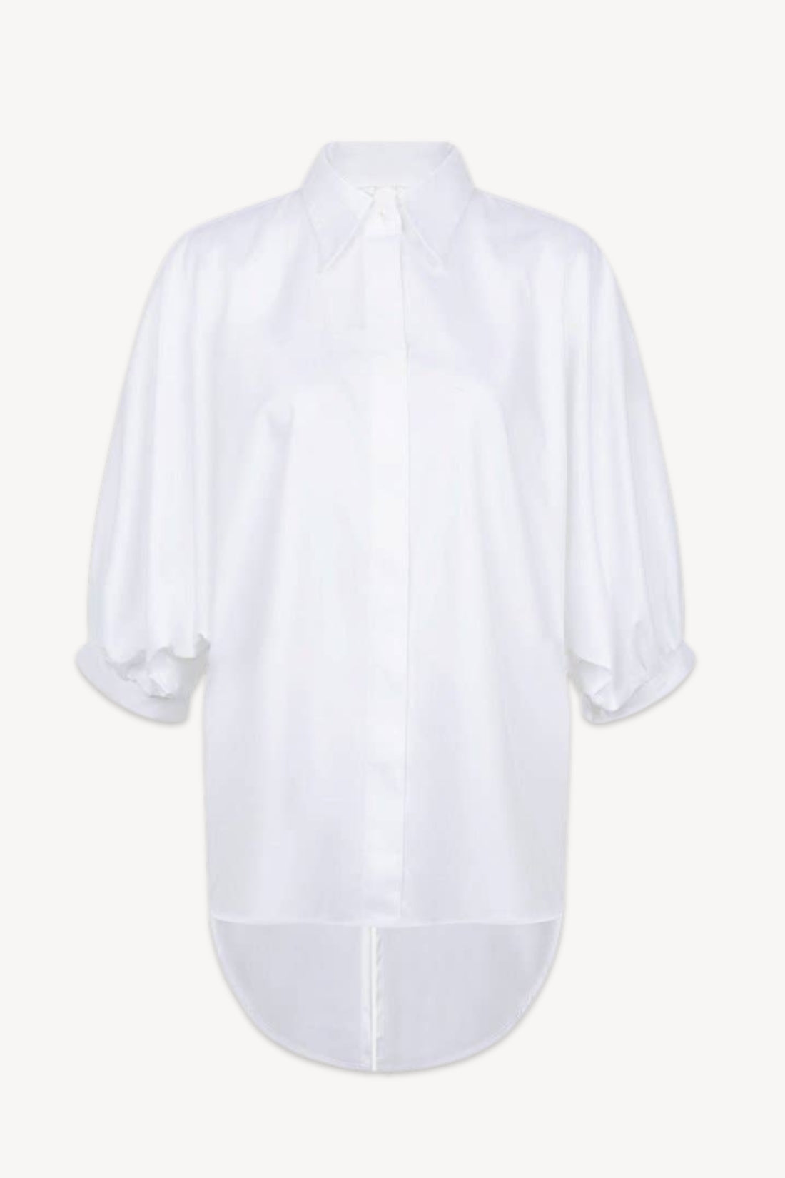 White shirt on a white background