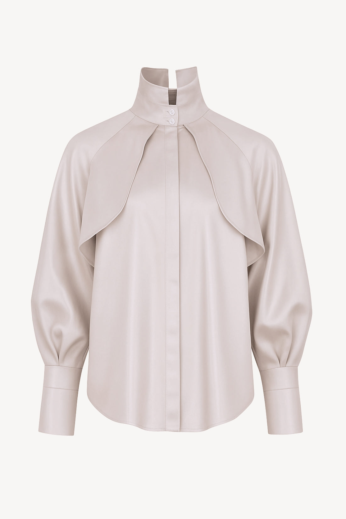Diva Business Style Beige Organic Cotton Shirt