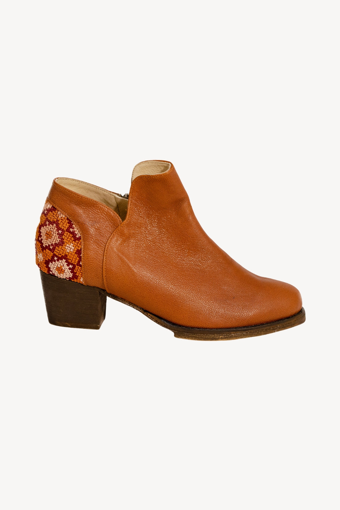 Flowers Ankle Boot in Brown