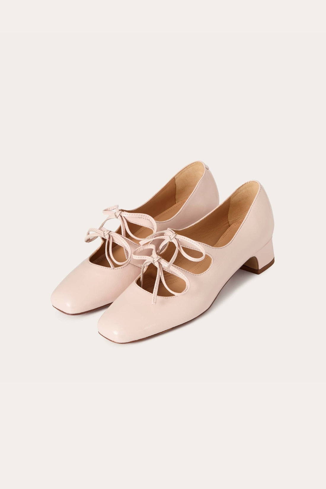 Greta Heels in Light Pink Gloss