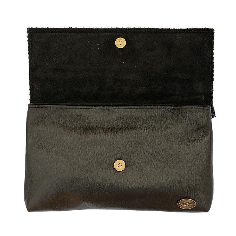 Karungi Beaded Leather Clutch 03-1
