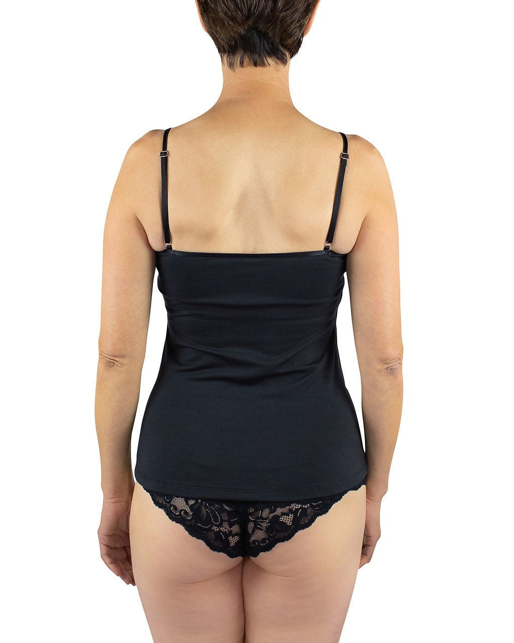 Maia Sustainable Jersey Cami | Black