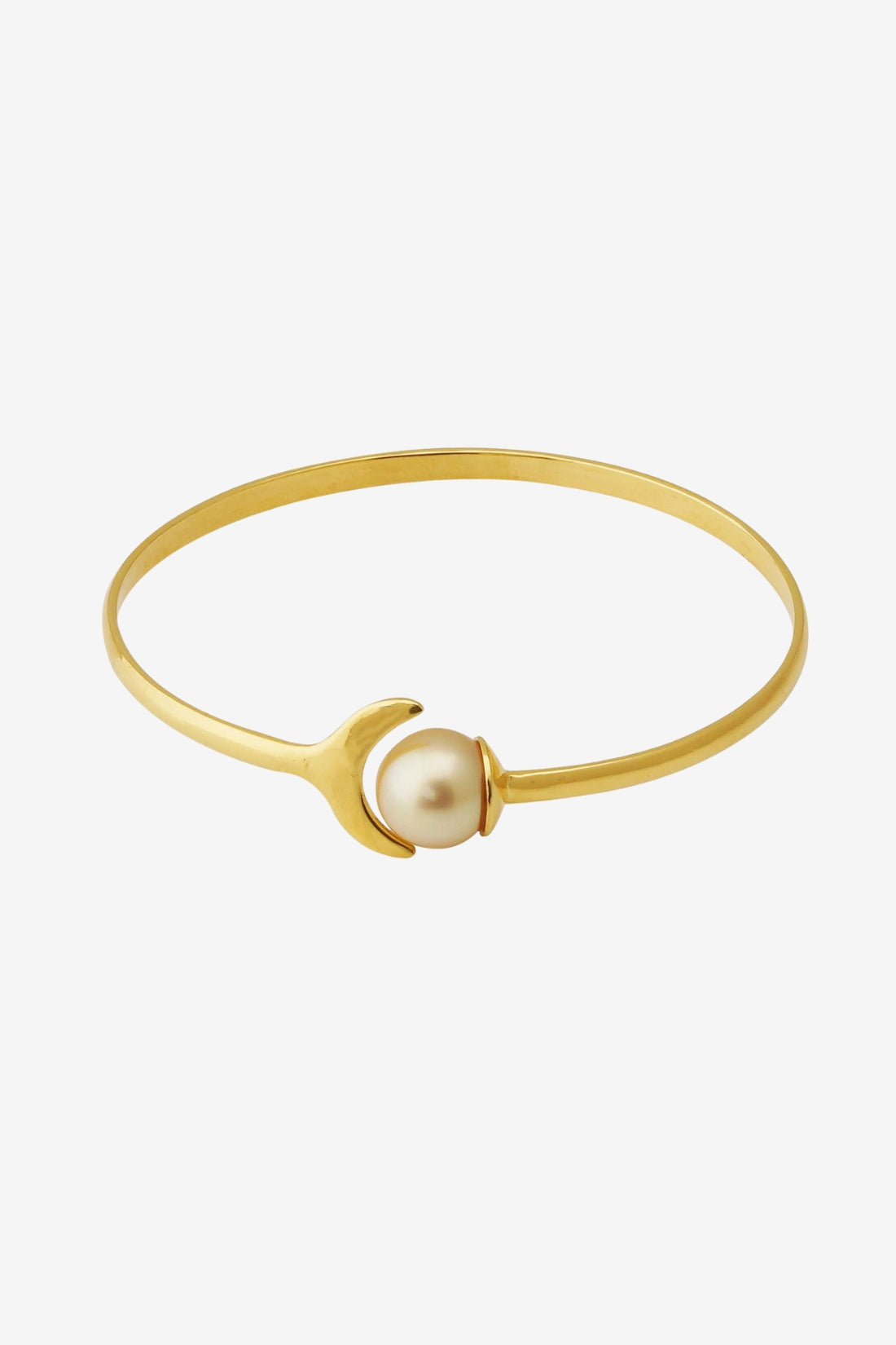 South Sea Golden Pearl Adjustable Moon Bracelet