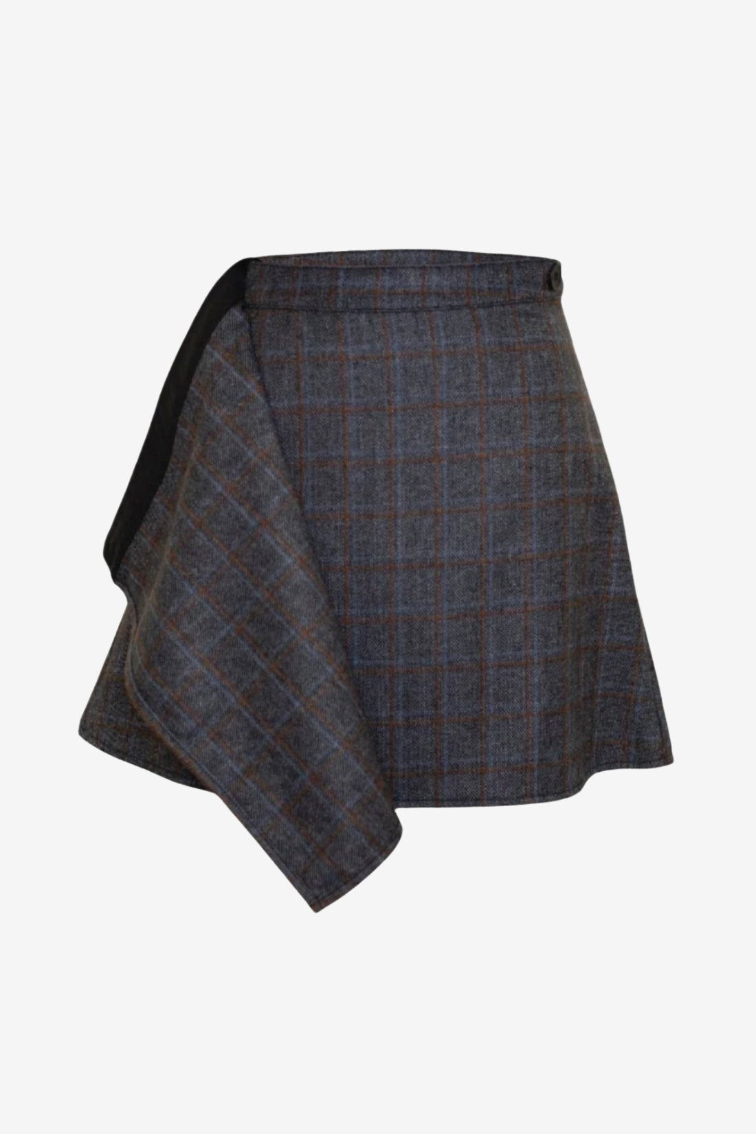 Plaid skirt on a white background