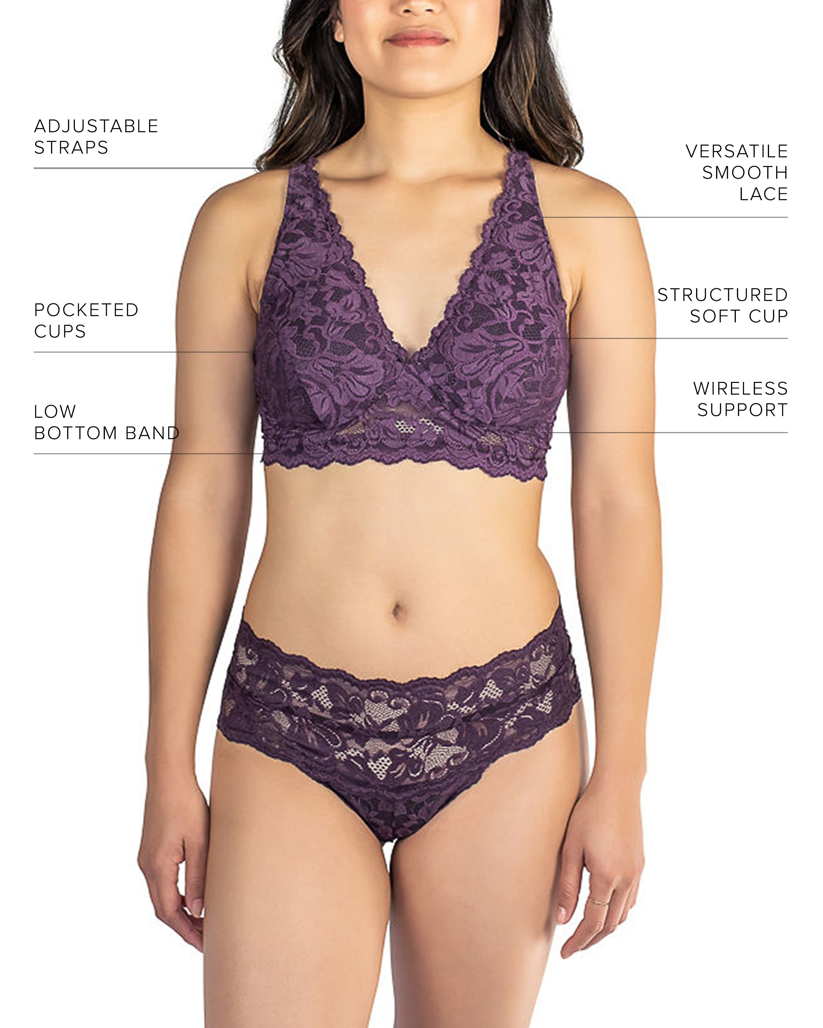 Vela Wireless Bra | Orchid