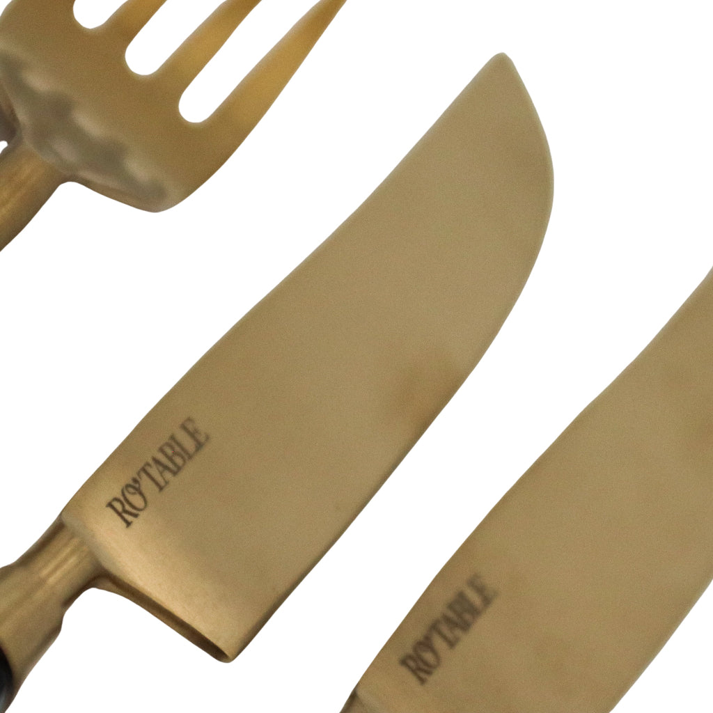 24pc Set Midnight Blue Cutlery | 4 Sets of 6 Pieces