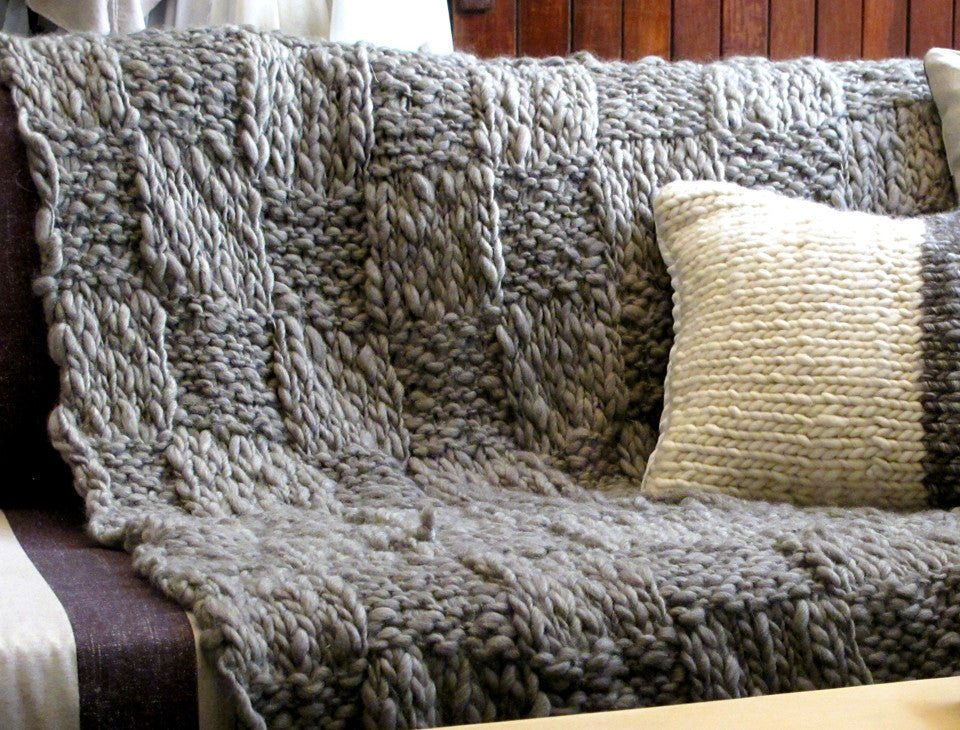Malena Thick Throw Blanket | Corriedale Wool