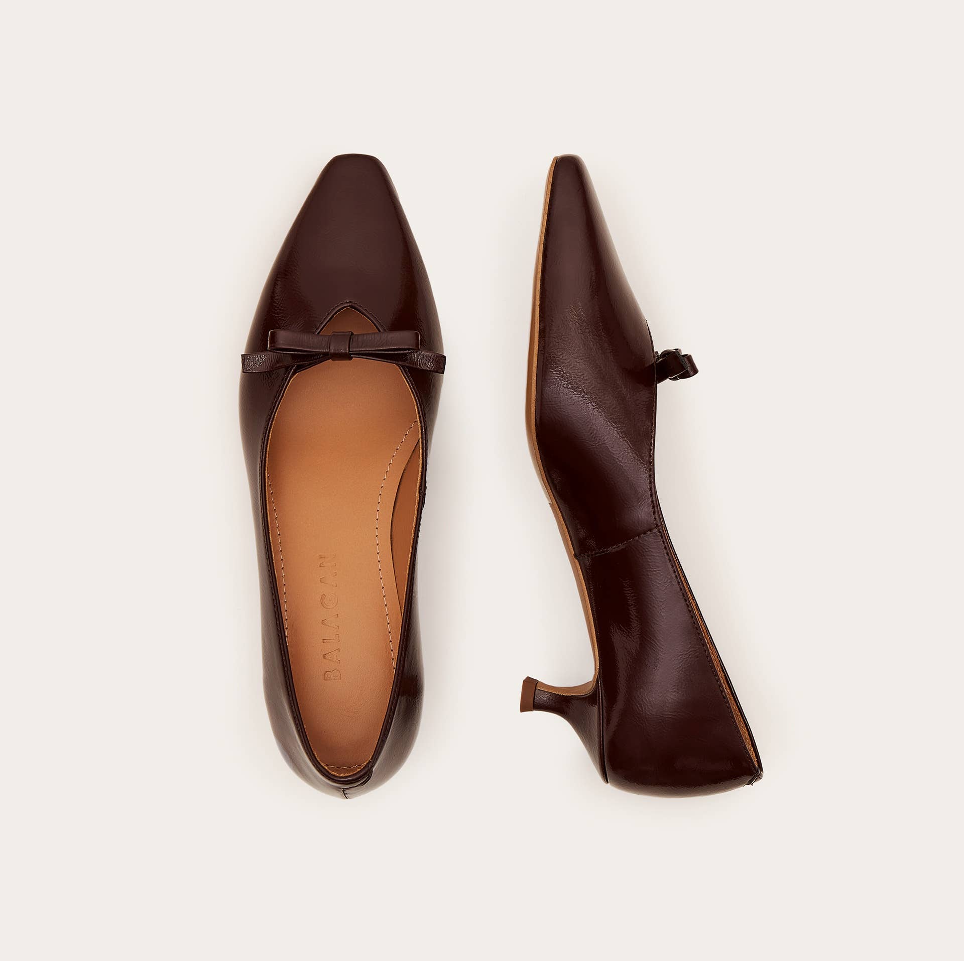 Matana Pumps in Glossy Bordeaux