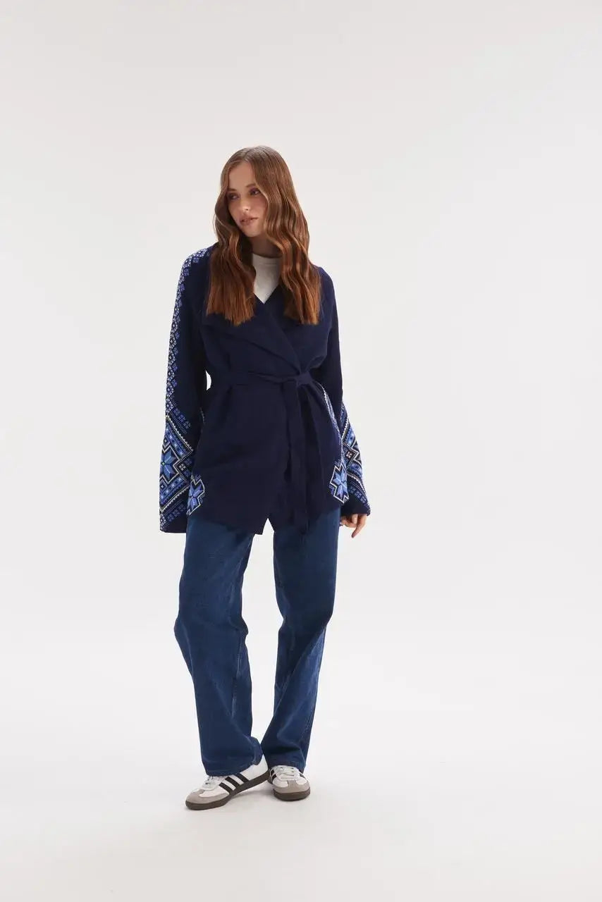 Kristina Knitted Wrap Cardigan