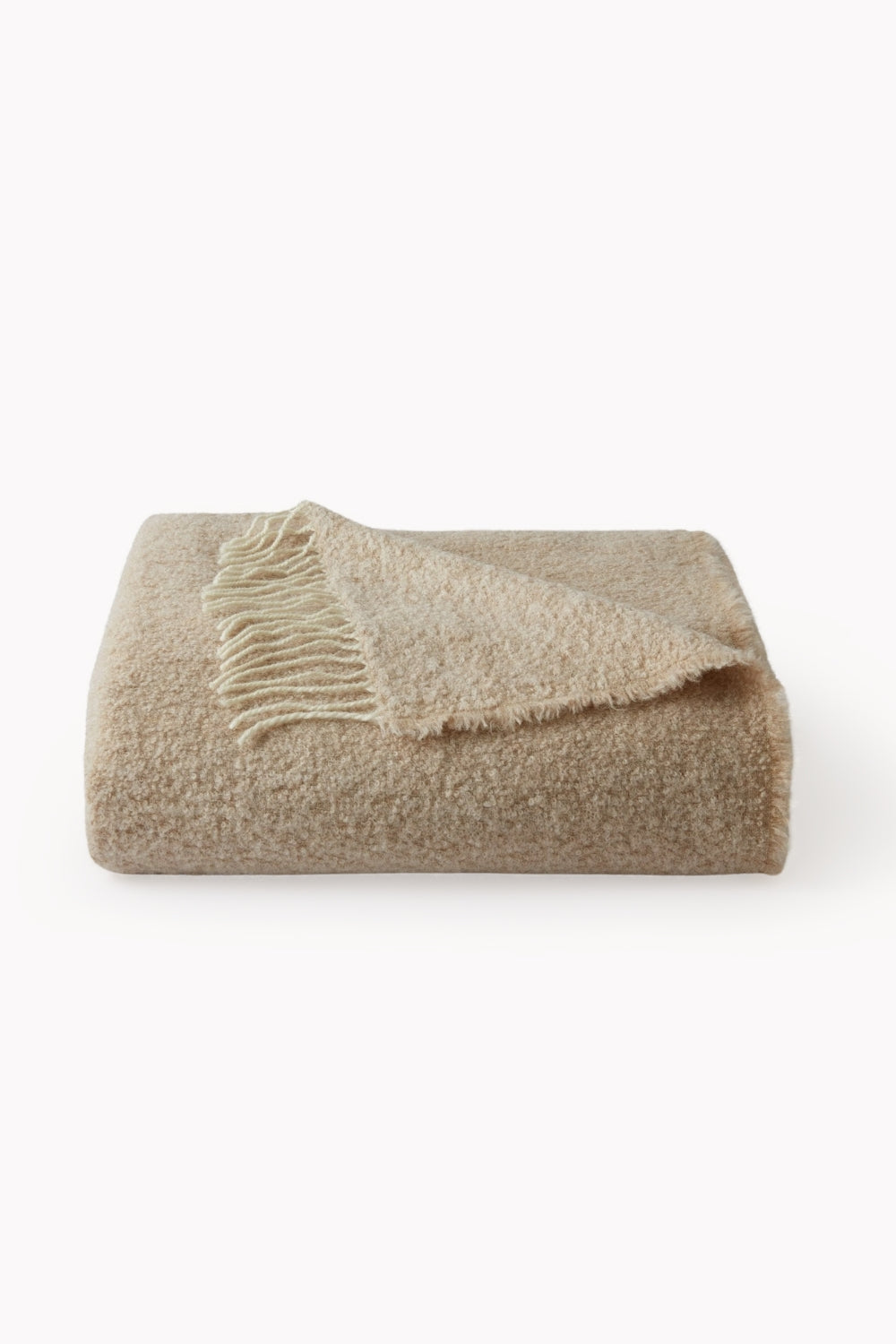 Fringe Bouclé Throw | Biscotti