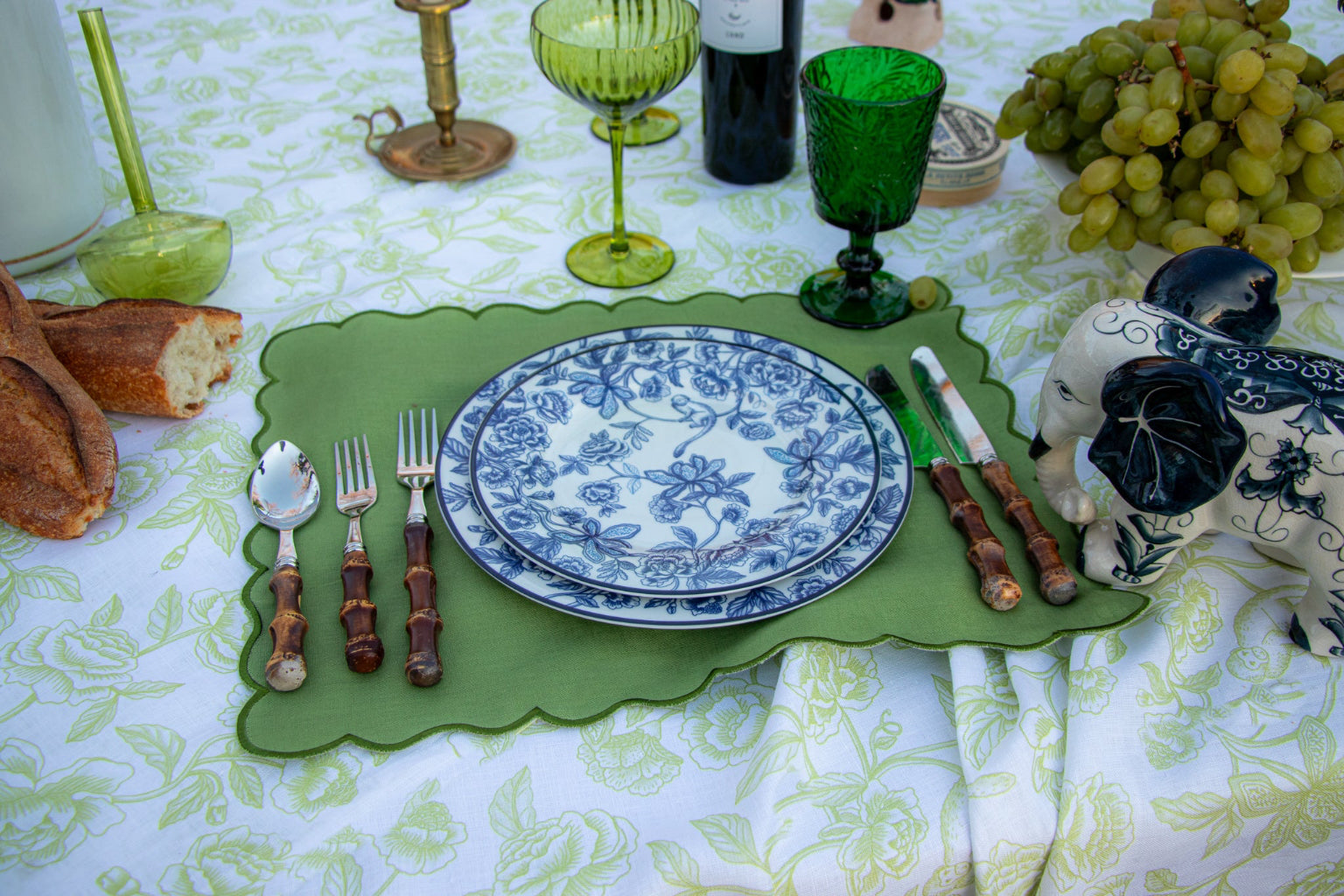 Bombay Blue Dinner Plate | Set of 4 (+1 Bonus Plate)