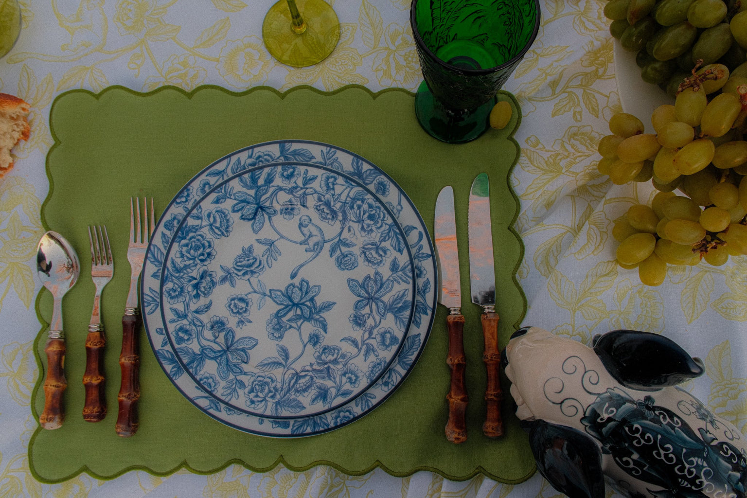Bombay Blue Dinner Plate | Set of 4 (+1 Bonus Plate)