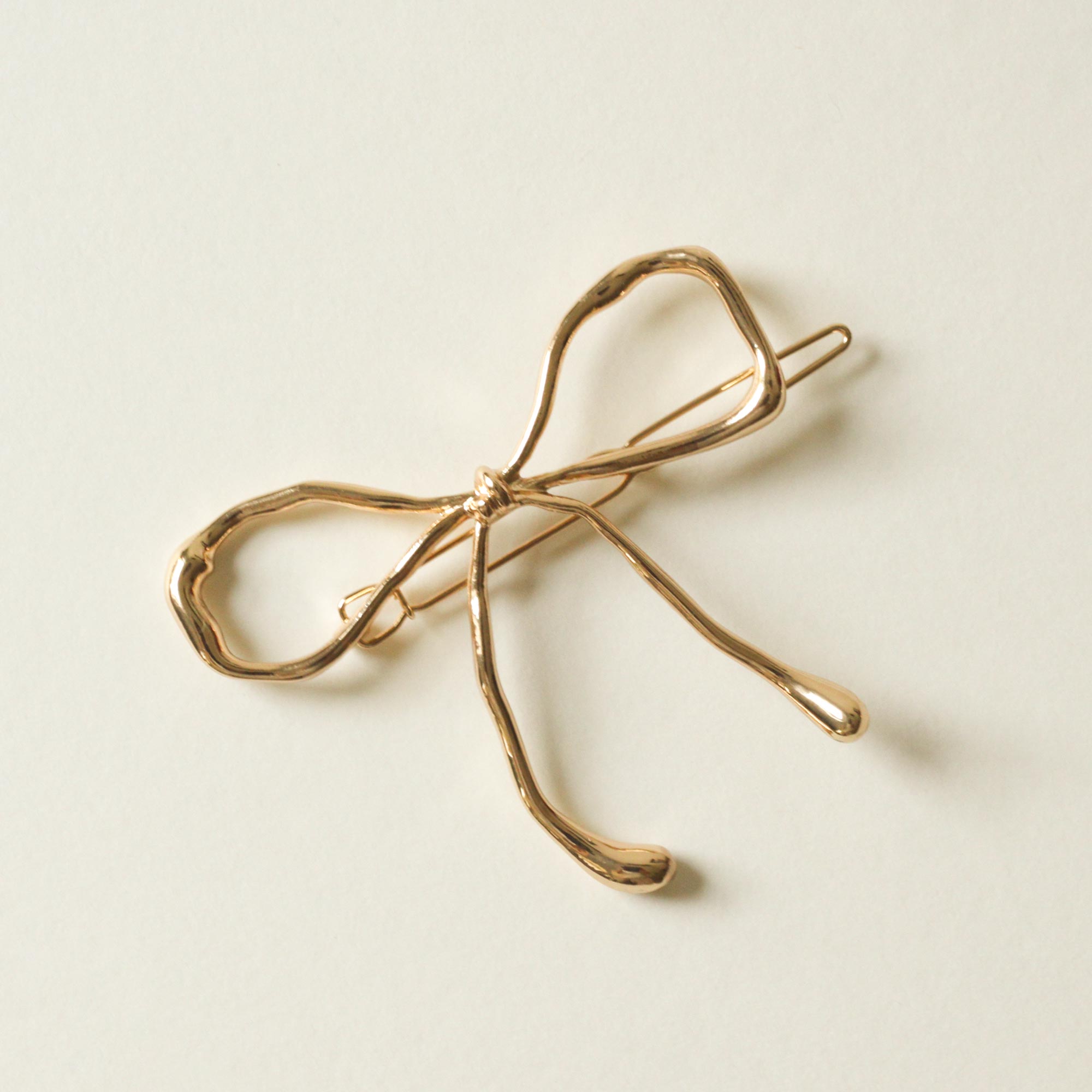 Metal Bow Barrette Hair Clip