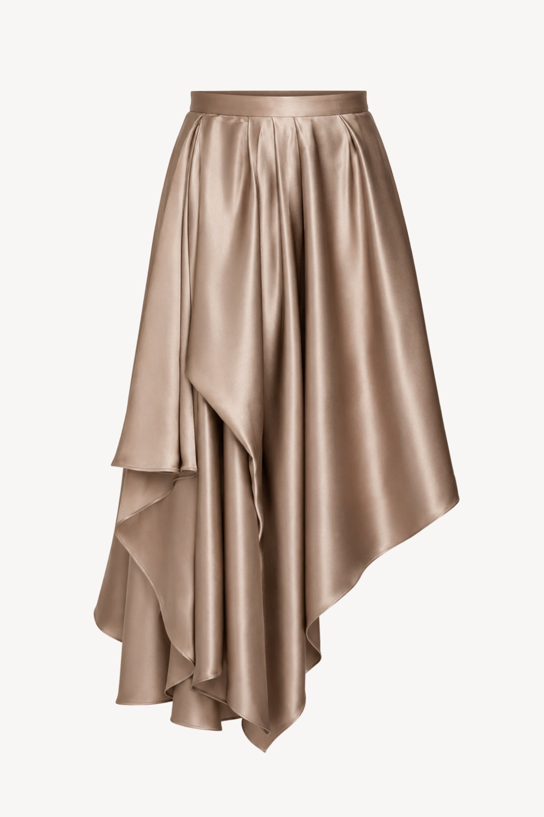Danielle Draped Silk Skirt