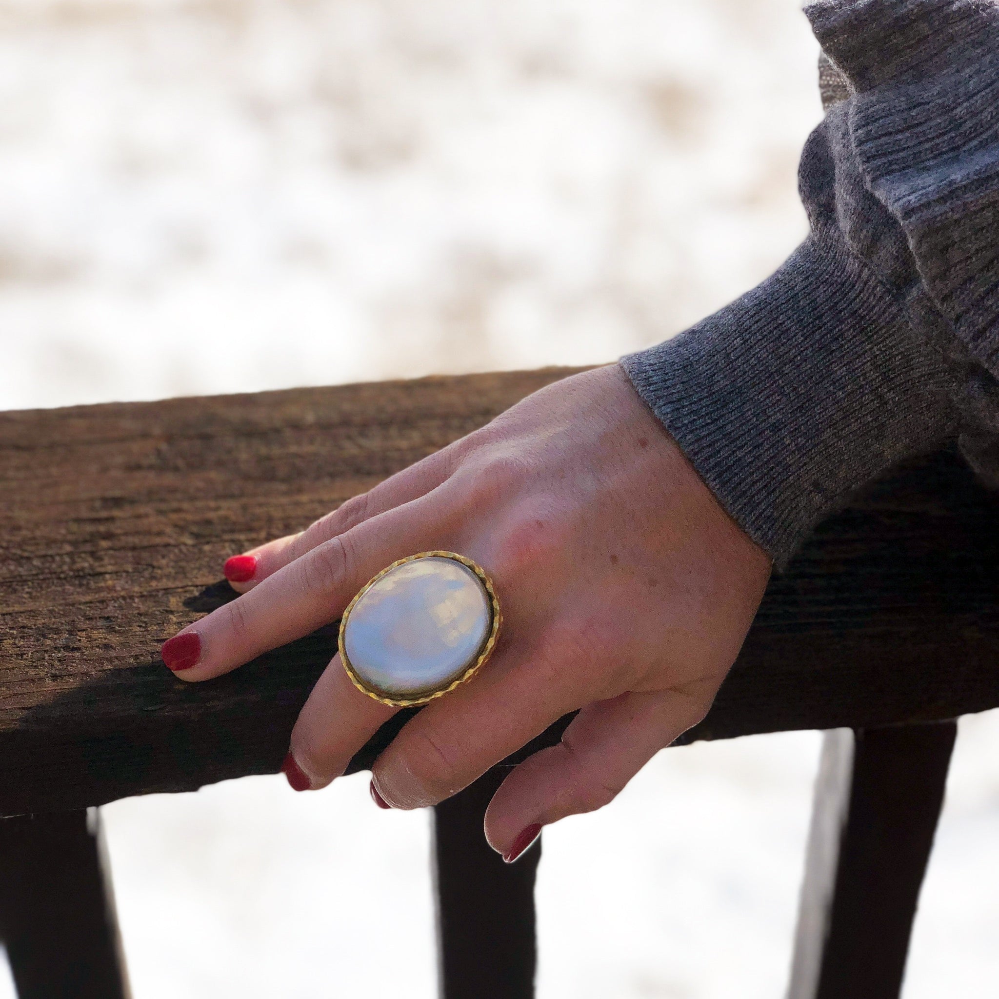 Statement Pearl Ring