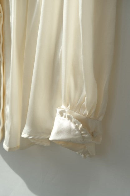 CORNELIA BLOUSE satin natural silk