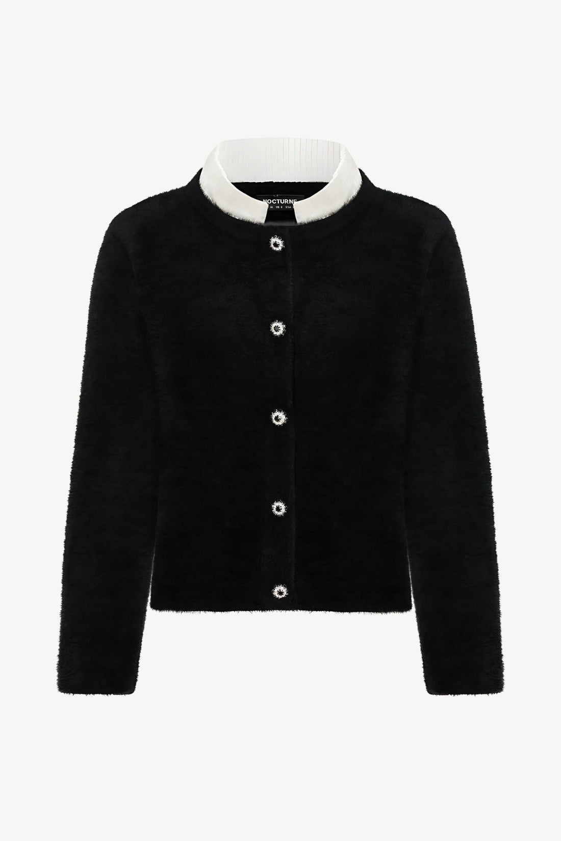 Crystal Embellished Buttoned Cardigan