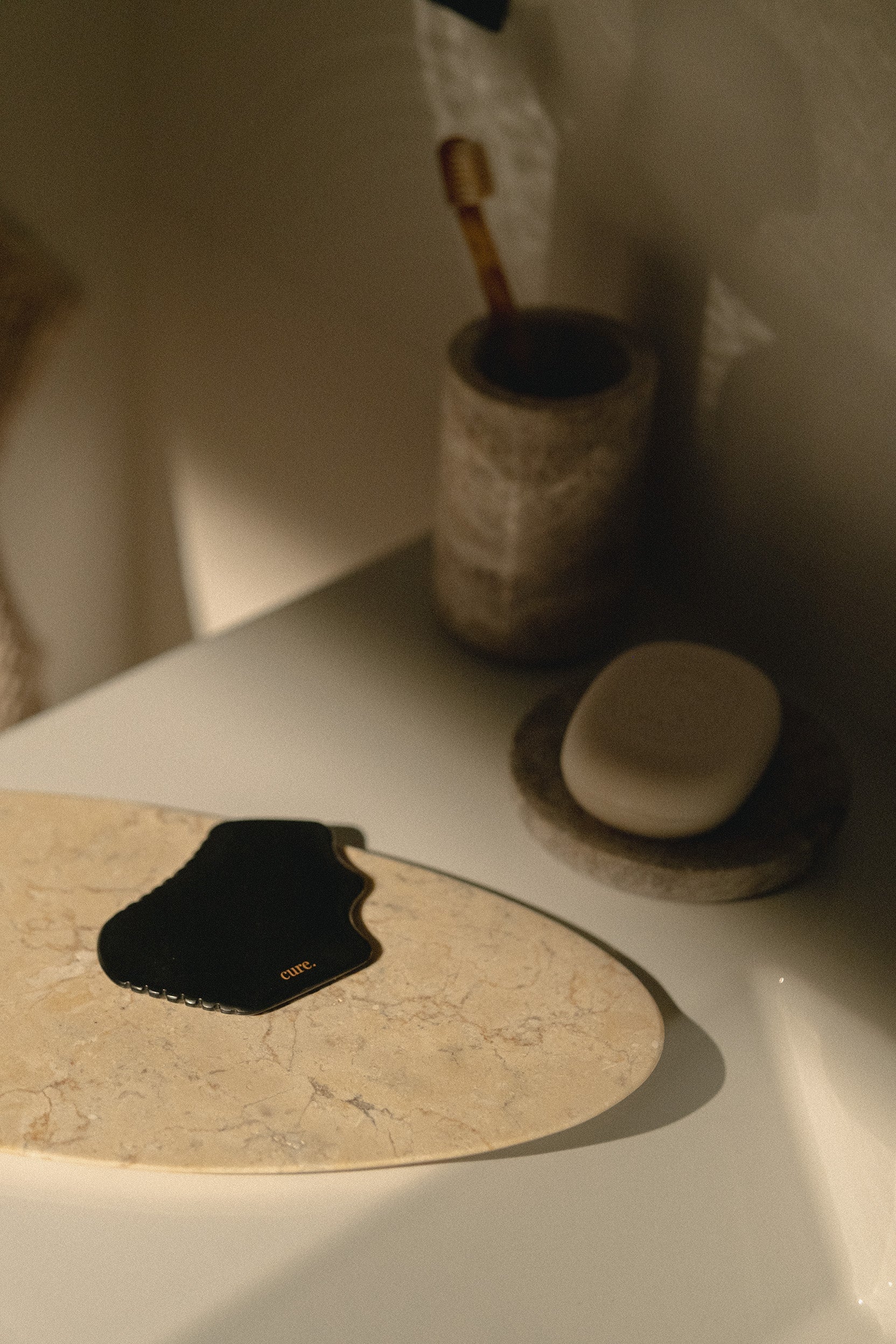 Natural Bian Stone Gua Sha for Body & Face Massage