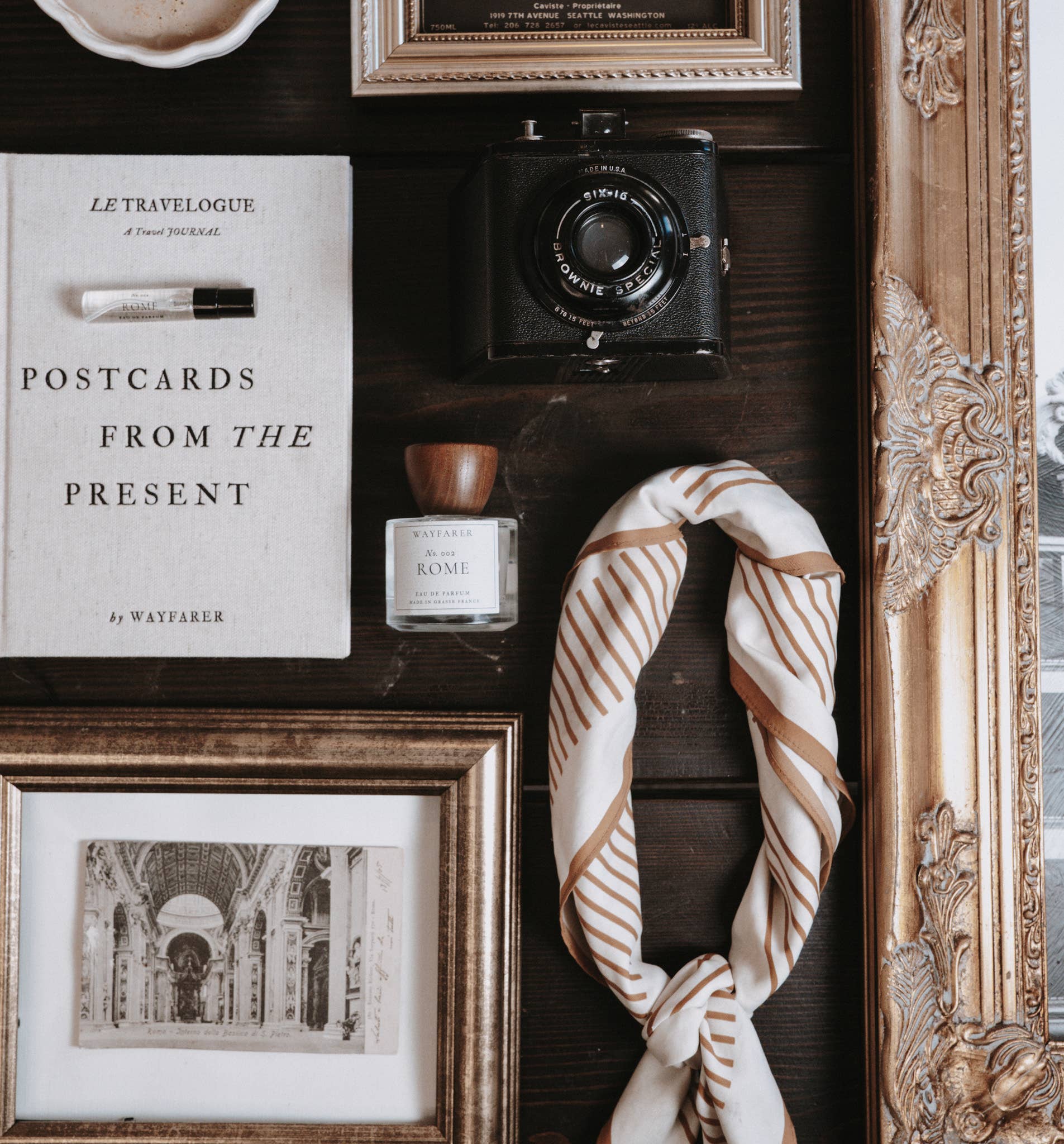 Postcards From The Present: Travel Journal | Linen Notebook