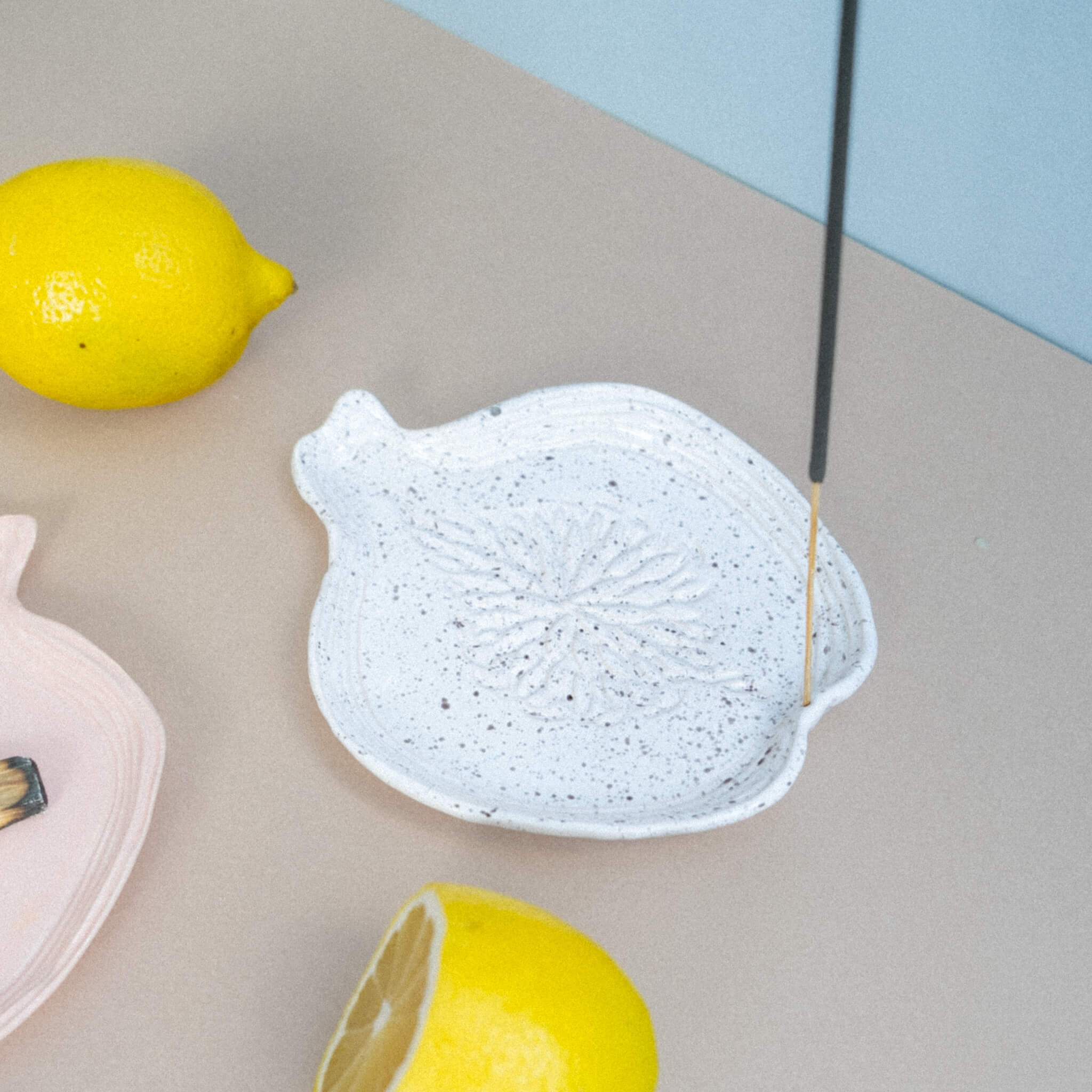 Handmade Dotted Ceramic Incense Holder