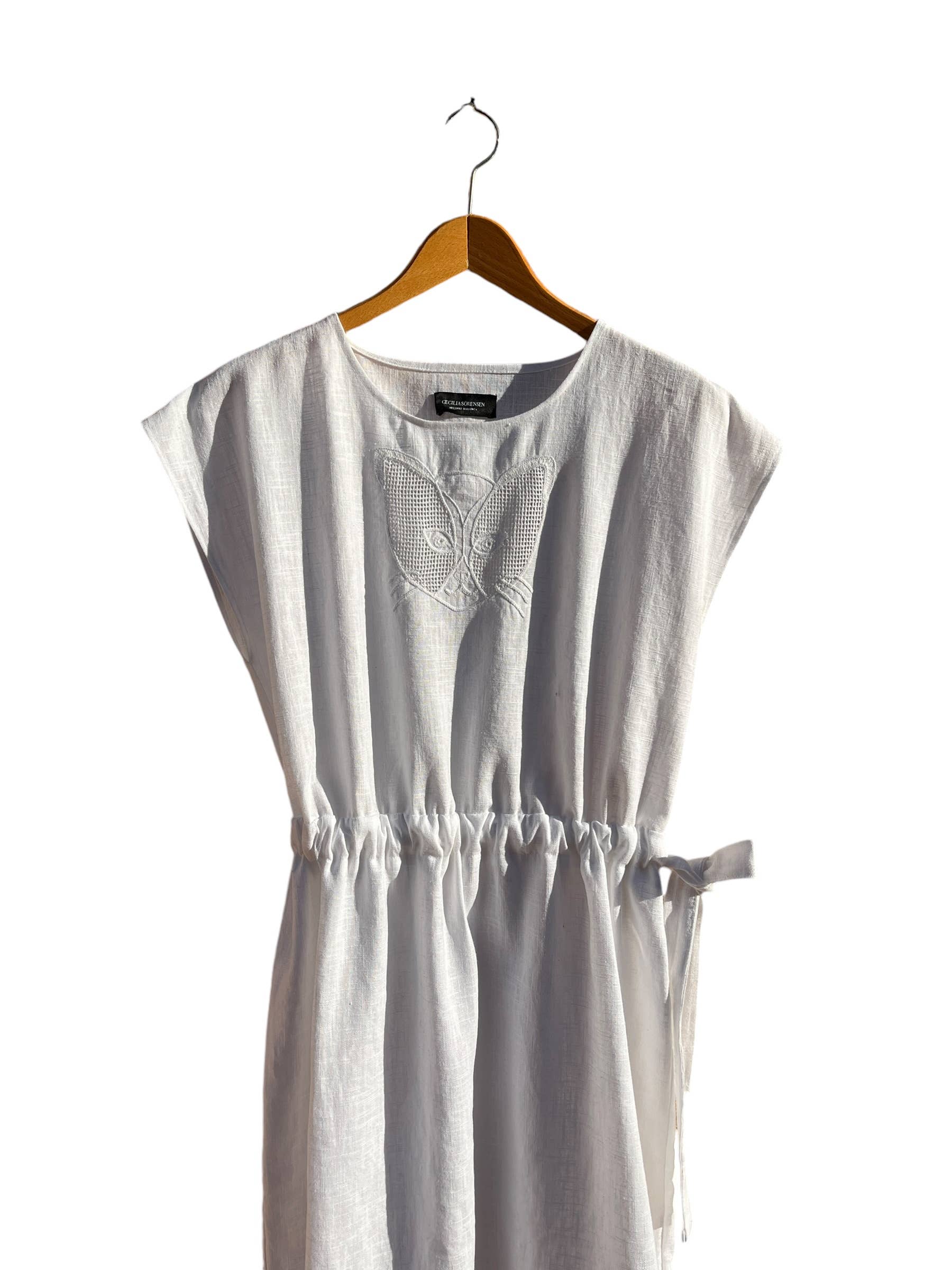 Corisia Hand-Embroidered Organic Linen Dress