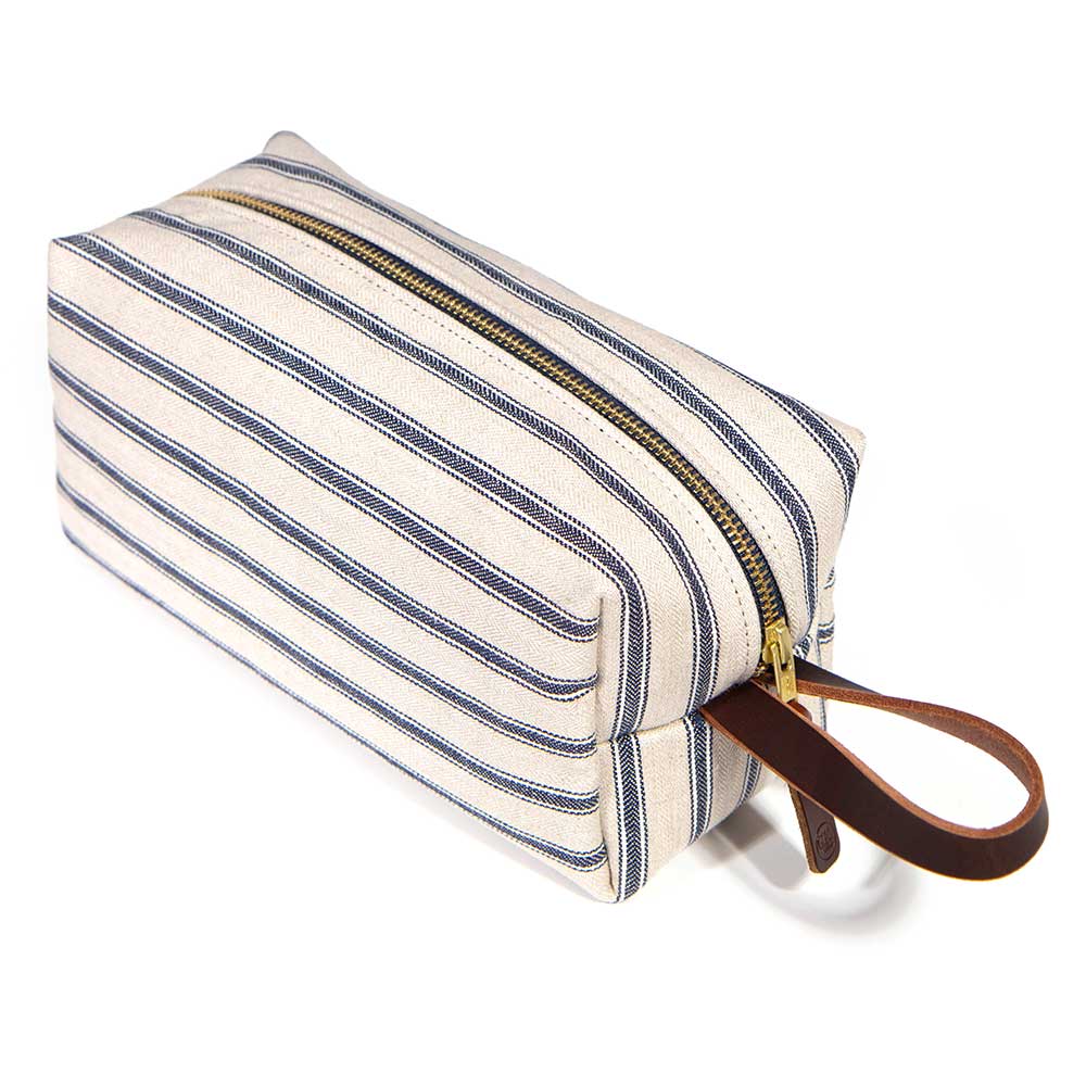 Seaside Linen Stripe Travel Kit