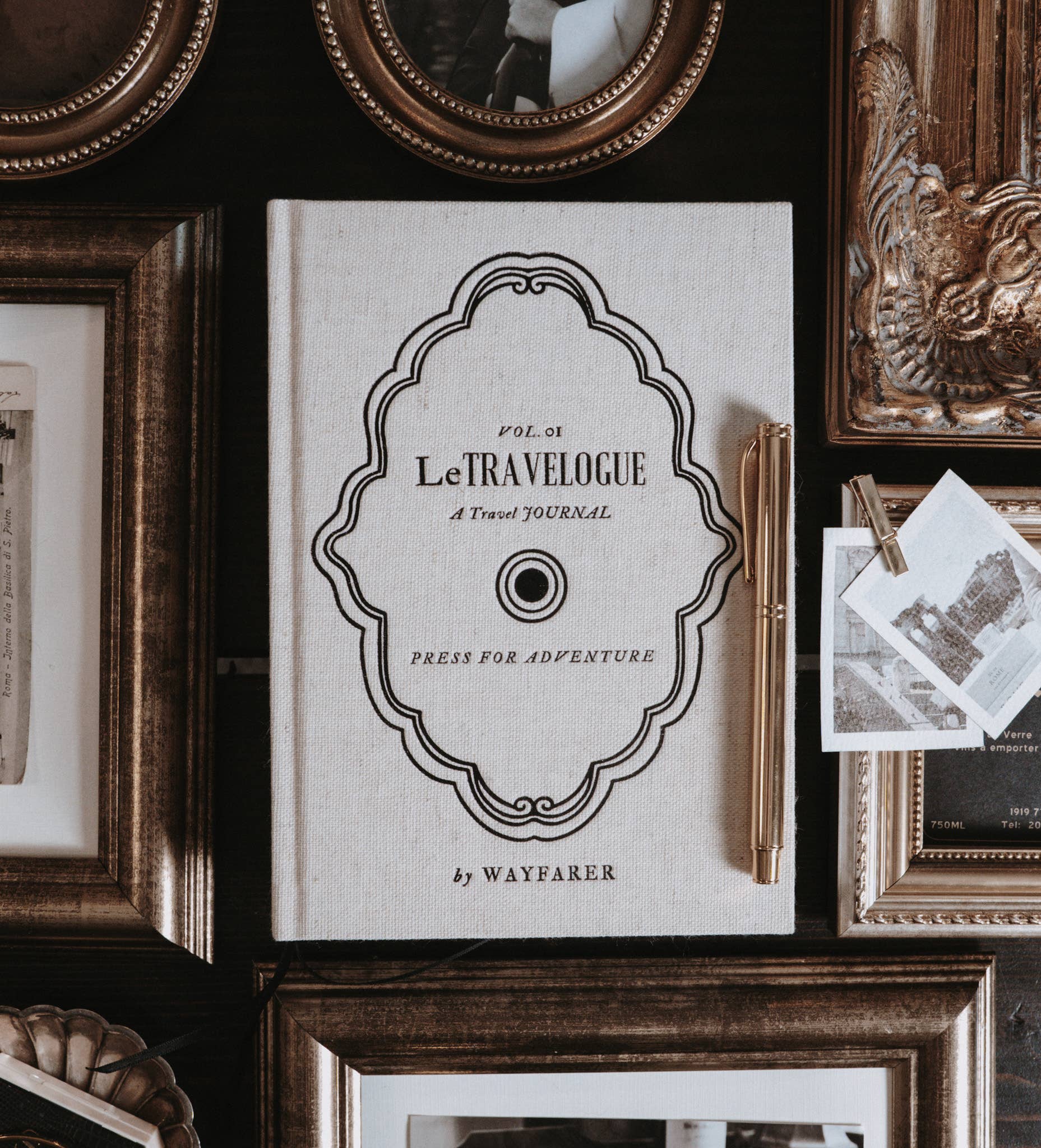 Press For Adventure: A Travel Journal | Linen Notebook