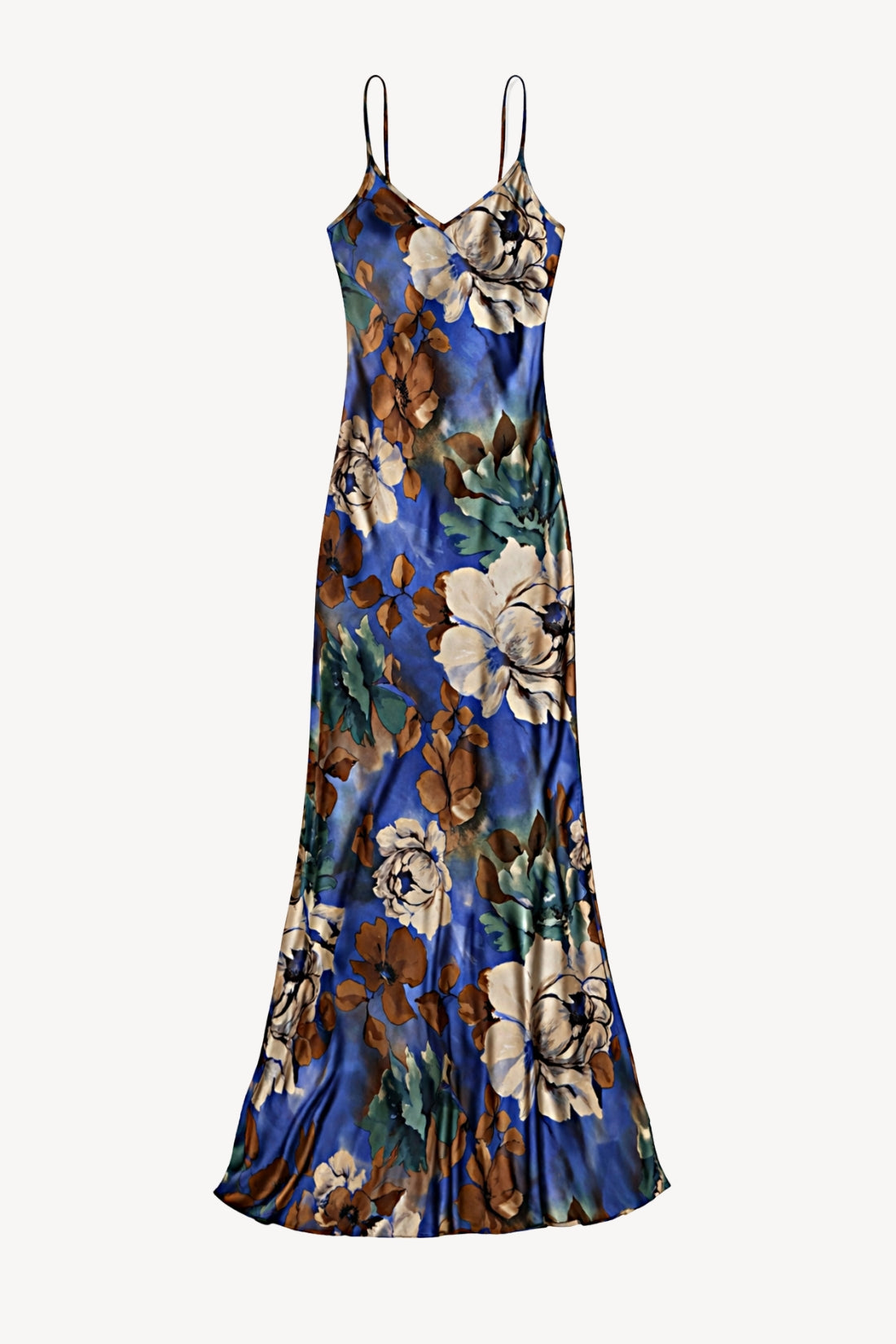 Slip Bias Gown | Midnight Bloom