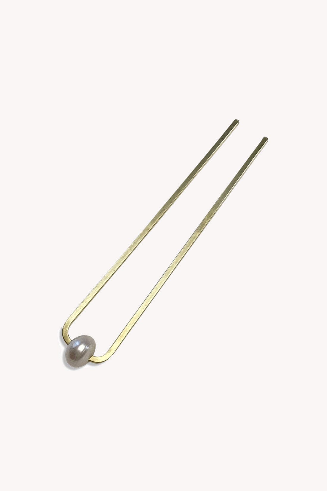French Pin Hair Fork with Chunky Cream Pearl