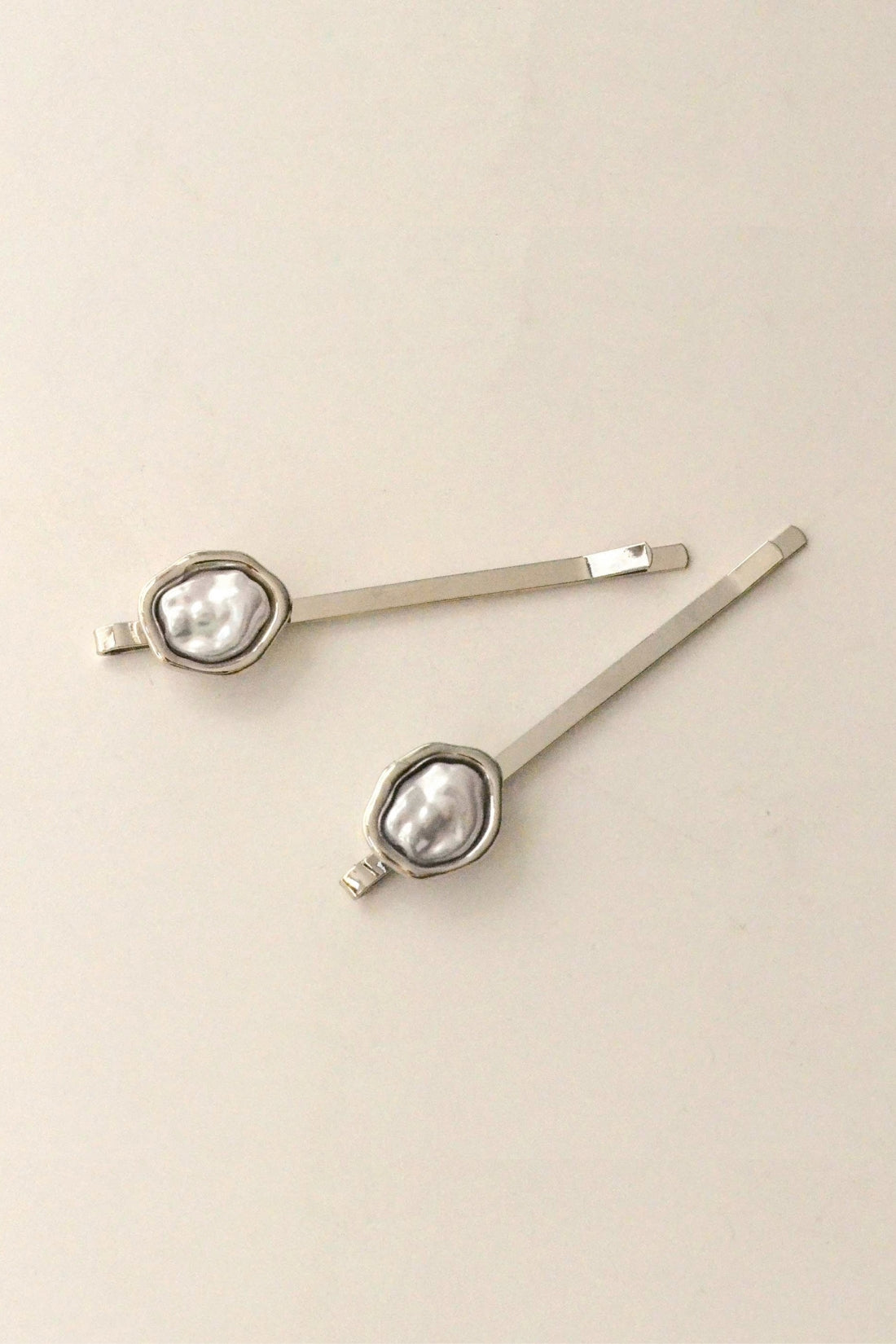 Pearl Metal Hair Bobby Pins
