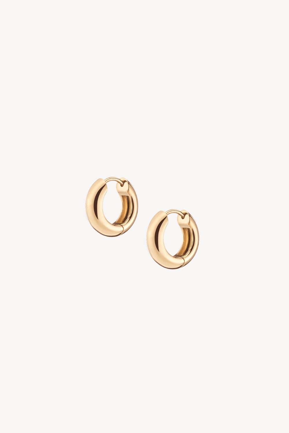 Small Chunky Hinged Hoop Earrings