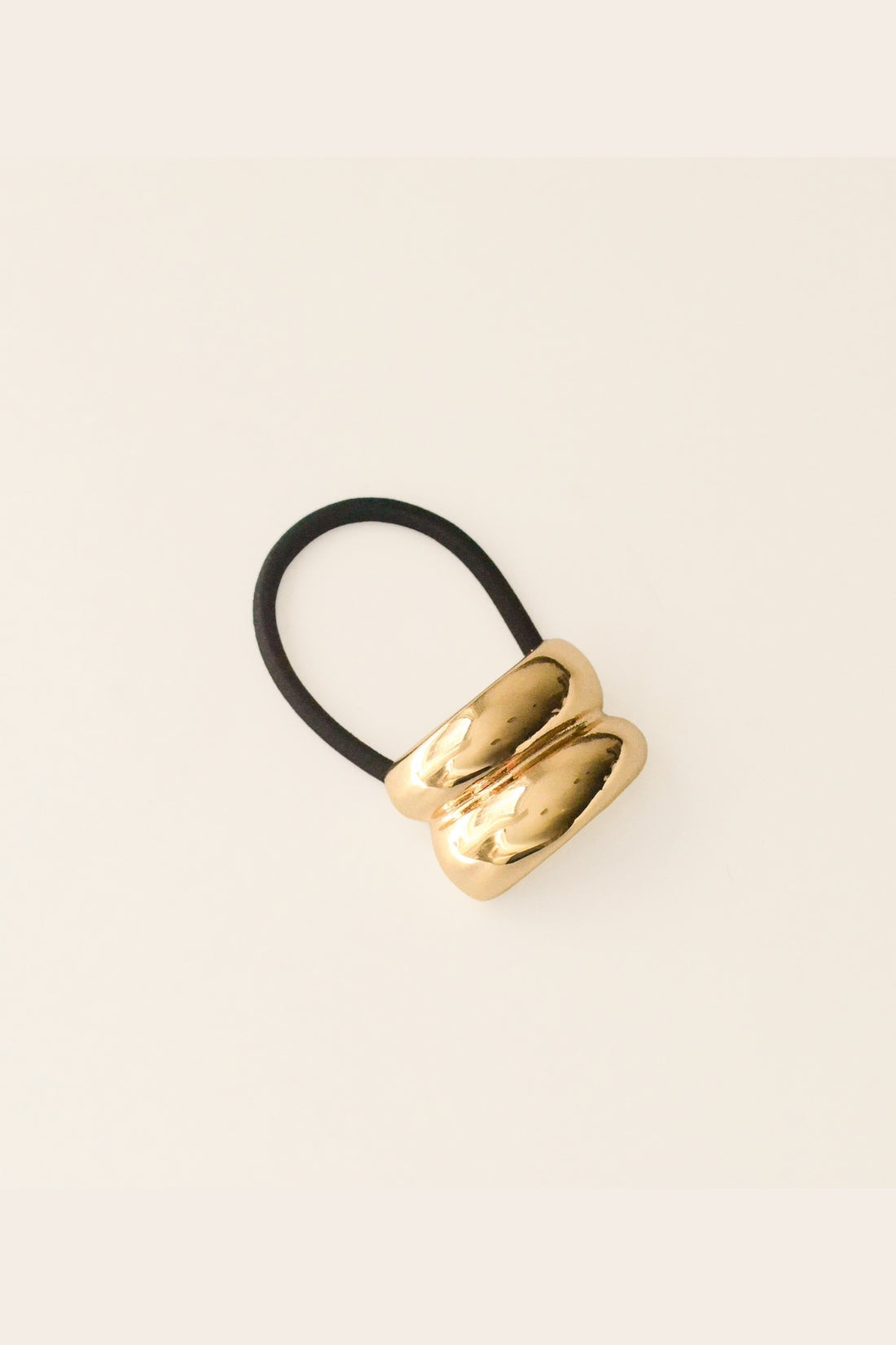 Mini Double Arch Metal Ponytail Hair Tie | Gold