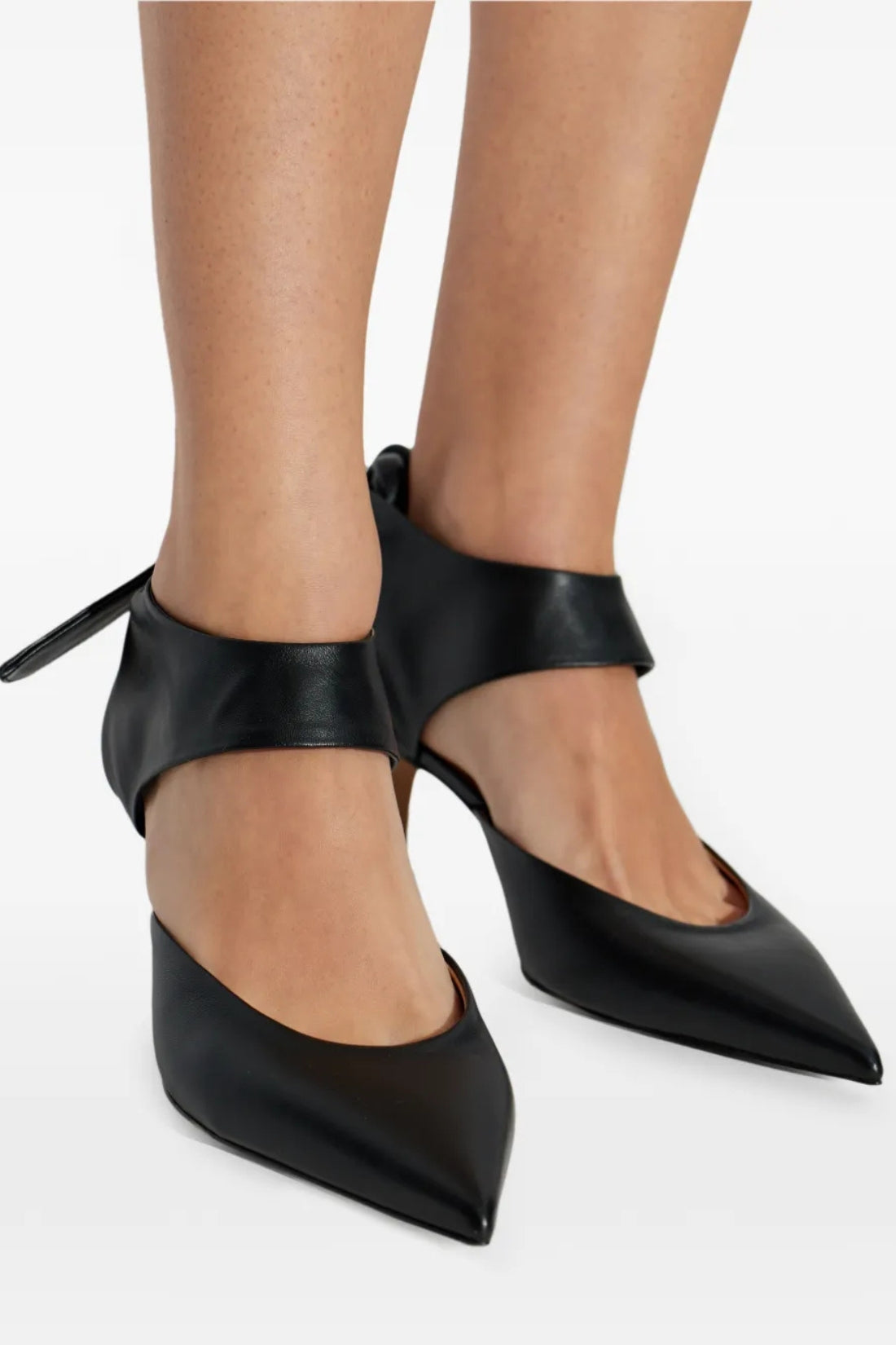 Jodie Knotted Leather Pumps