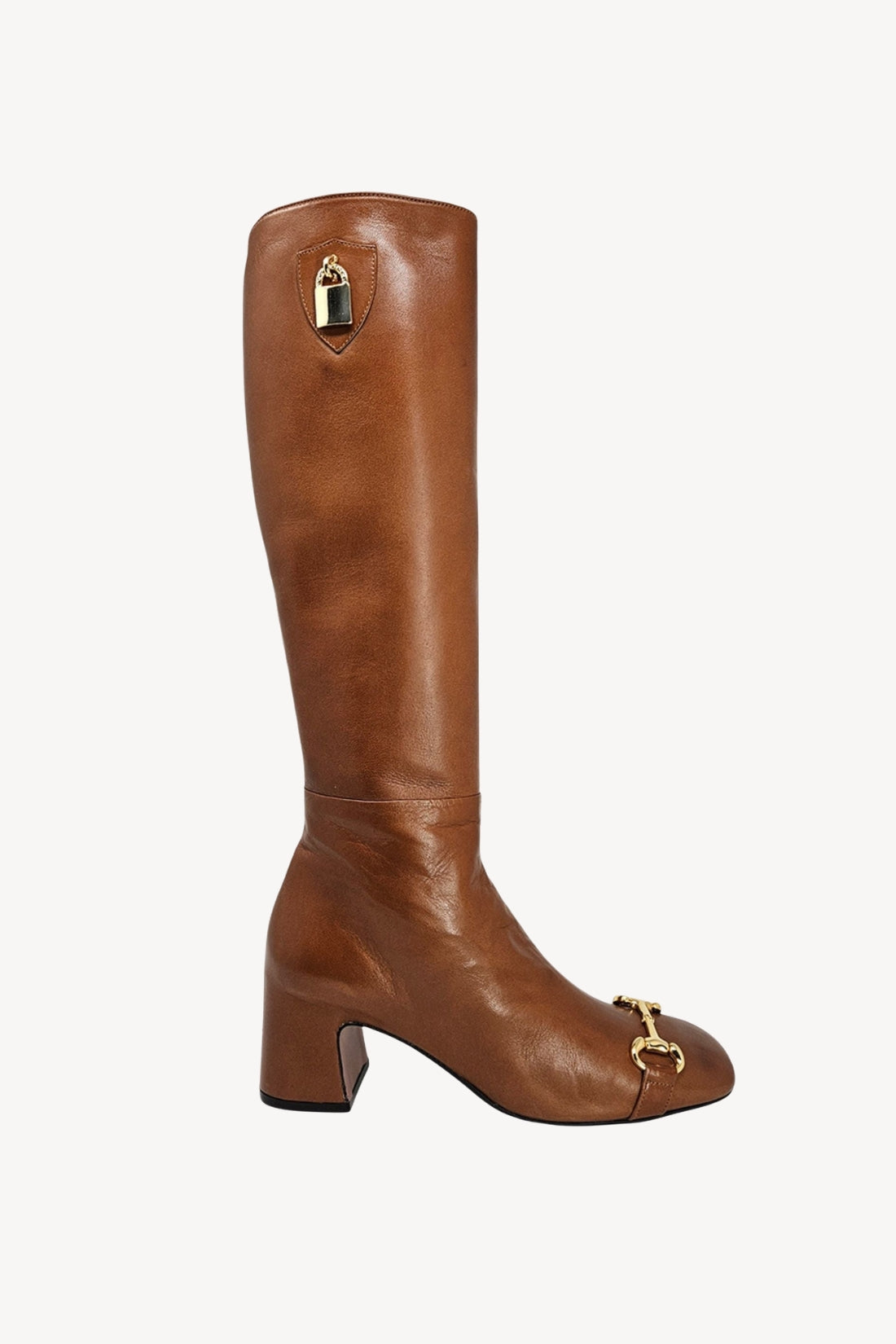 Cognac Tall Lock Boot