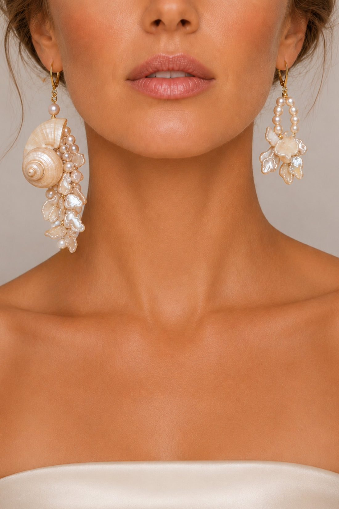 Mareah Pearl Shell Earring Pair