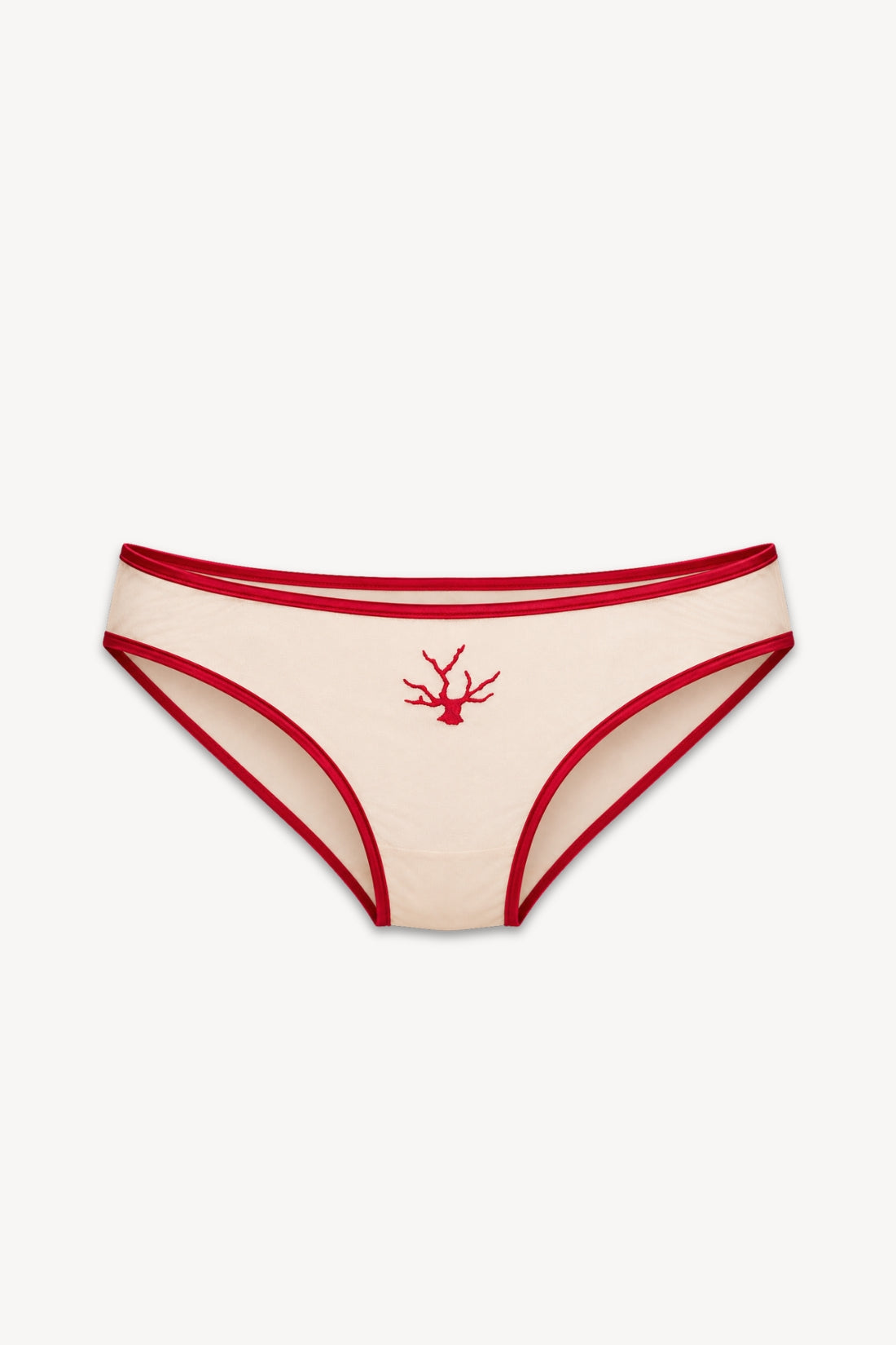 Milena Silk and Mesh Panties | Corallo