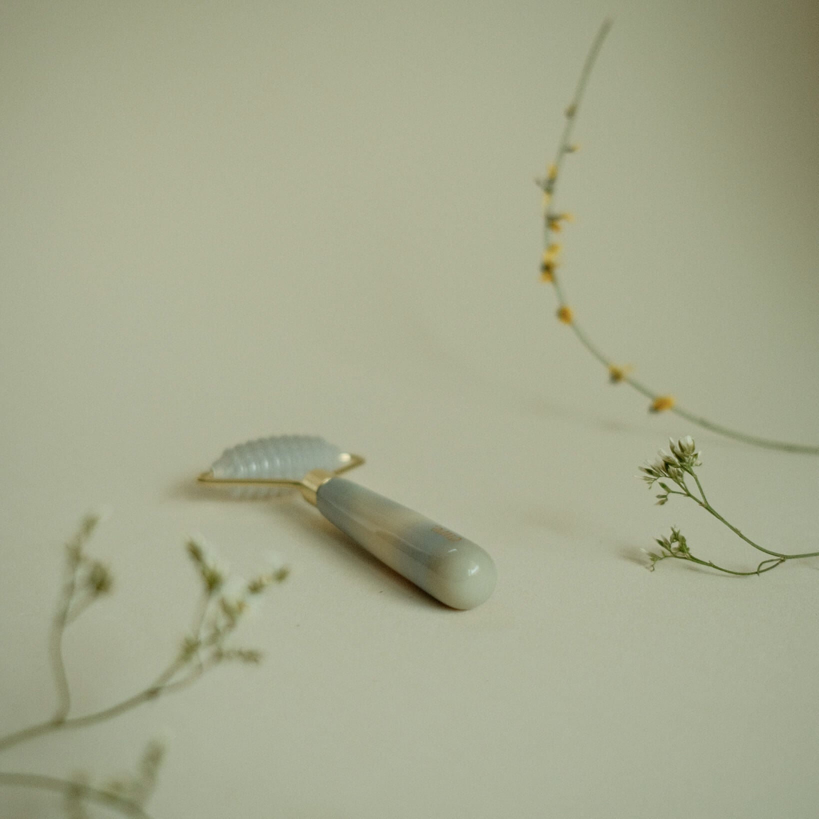 Natural Agate Spiked Facial Roller