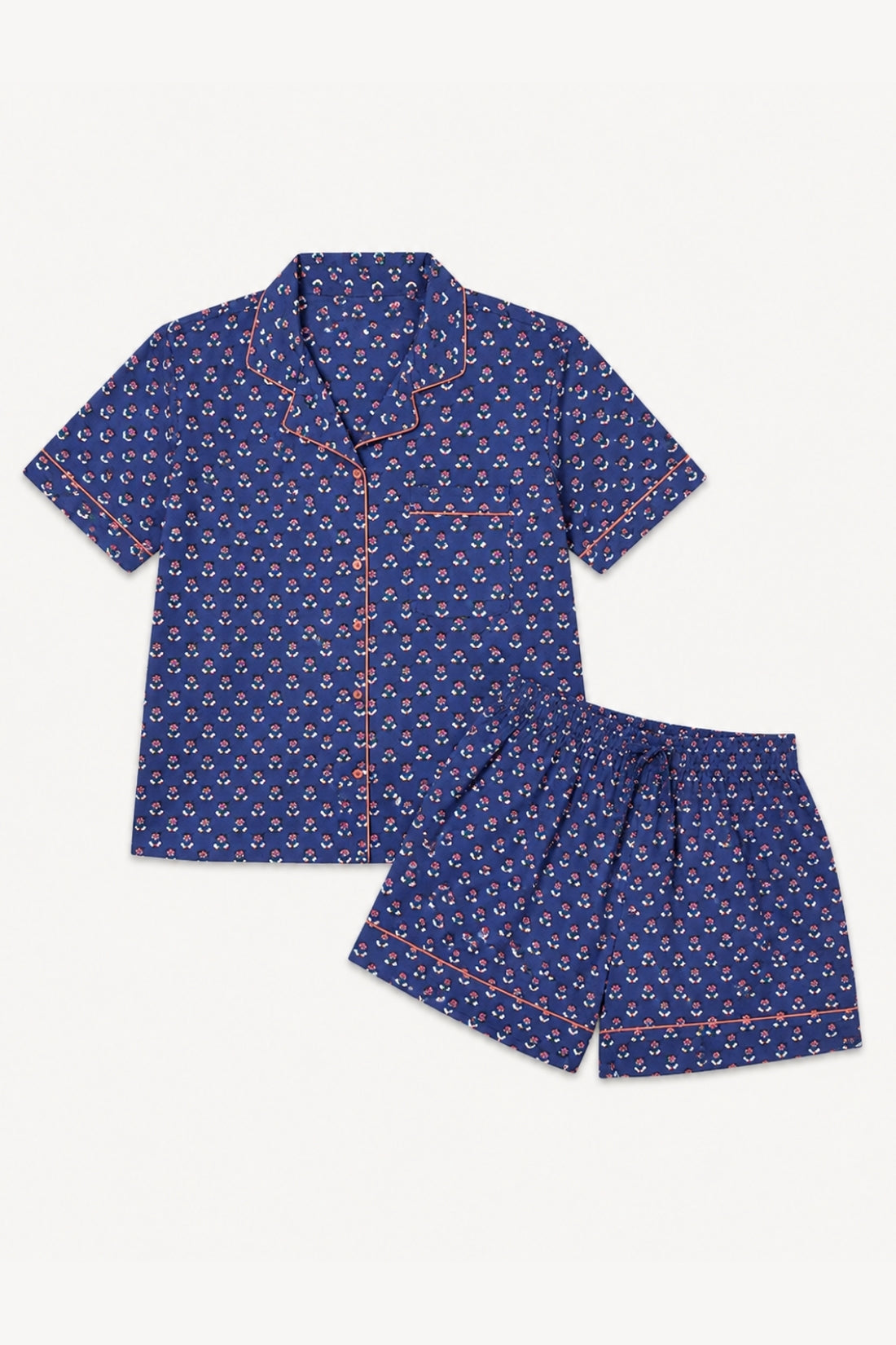 Paola Short Pajama Set | Ditsy Navy