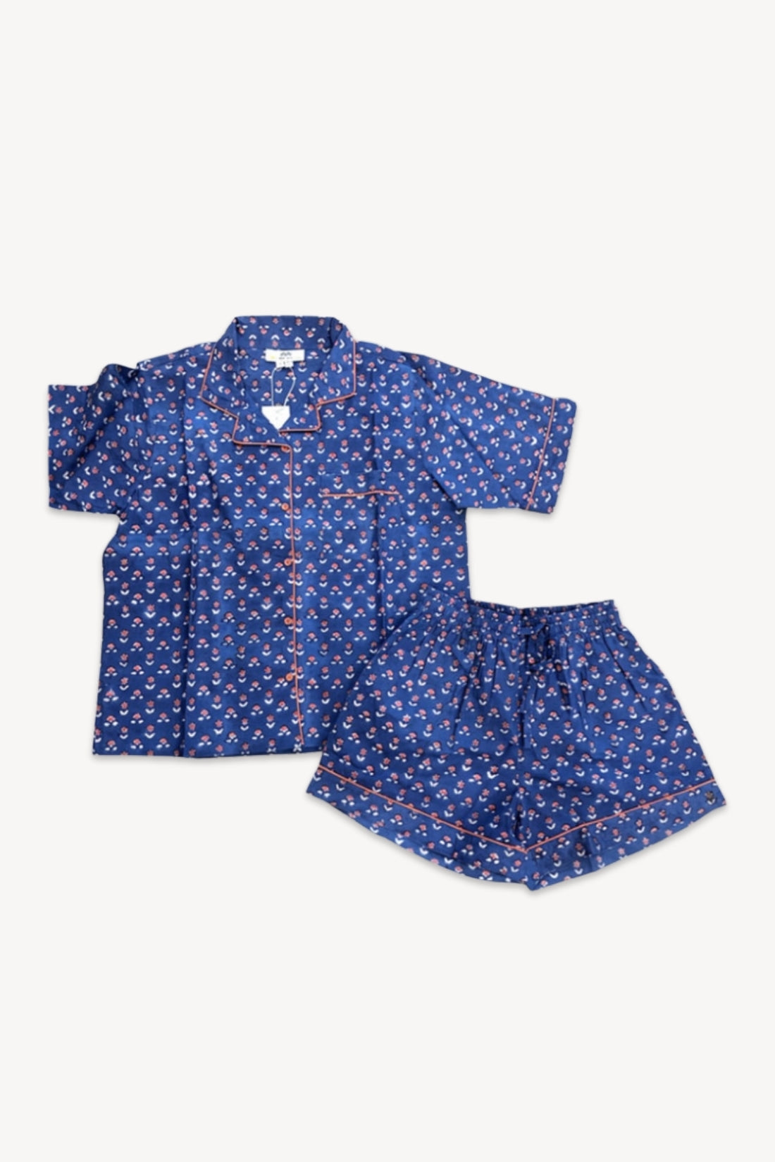 Paola Short Pajama Set | Ditsy Navy