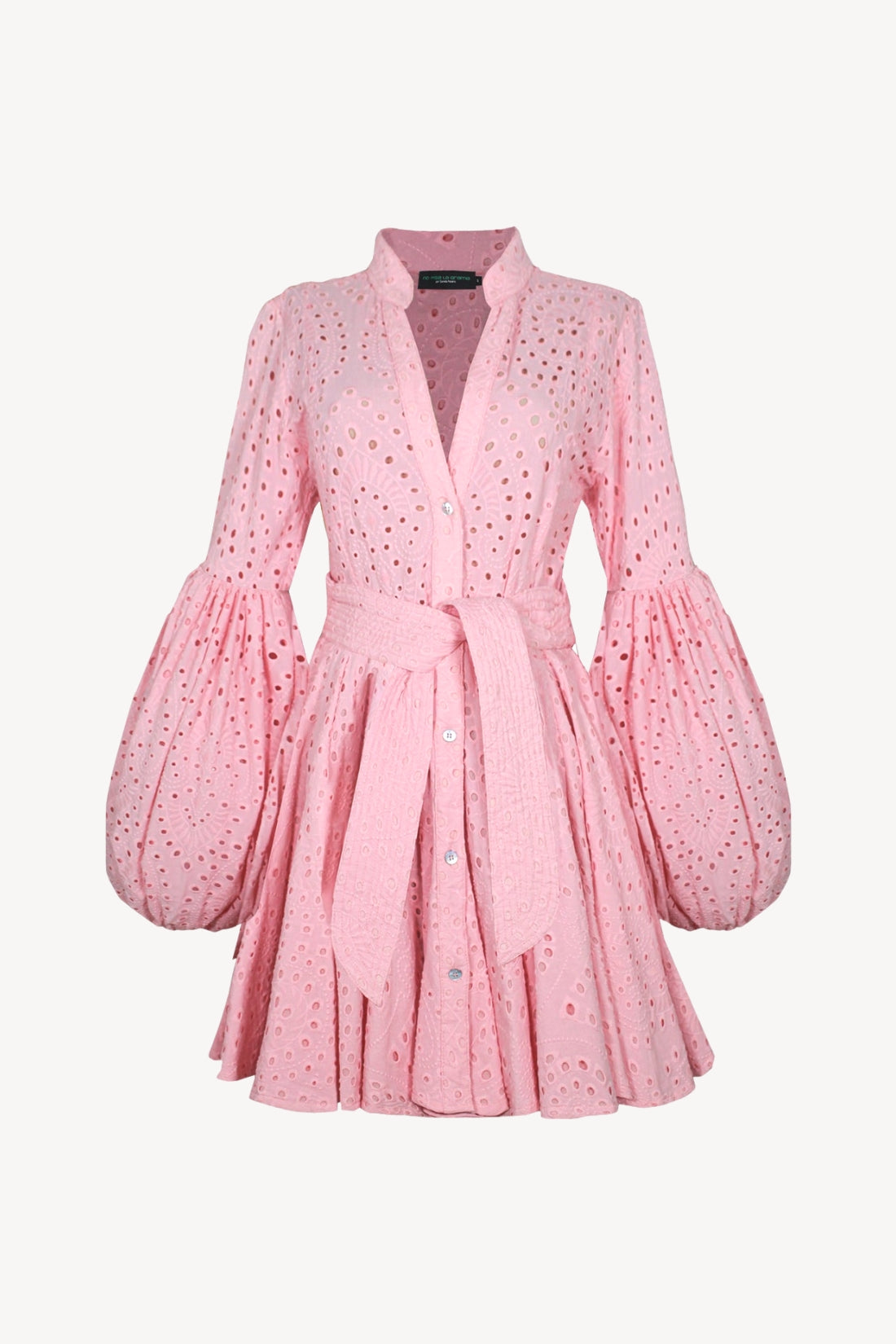 Carta y Letra Dress in Pink Eyelet