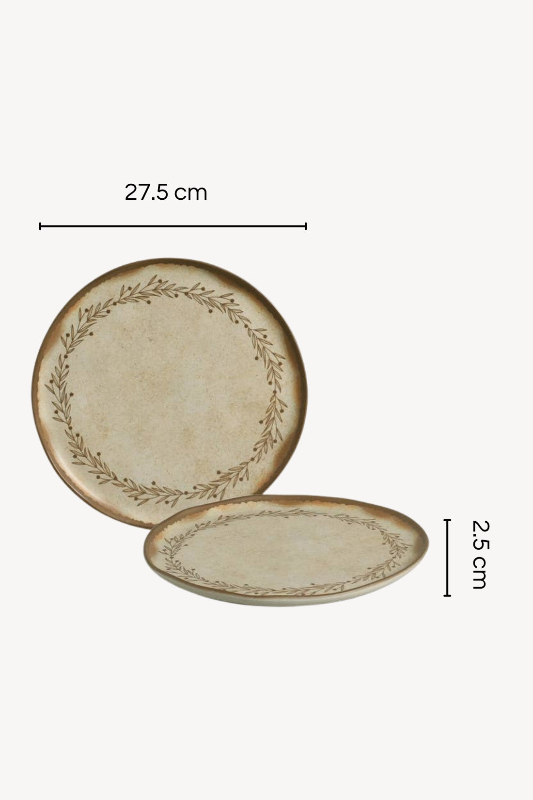 Bio Stoneware Nativa Dinner Plate, 10.8"