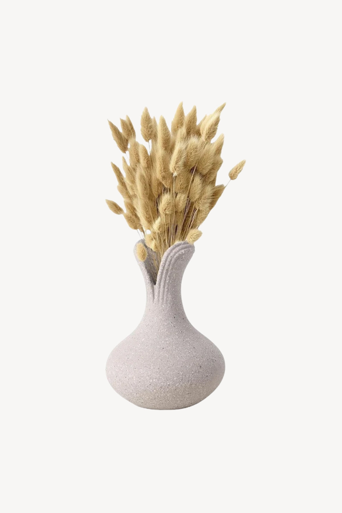 BosilunLife Grey Flower Vase Recycled Eco-Clay
