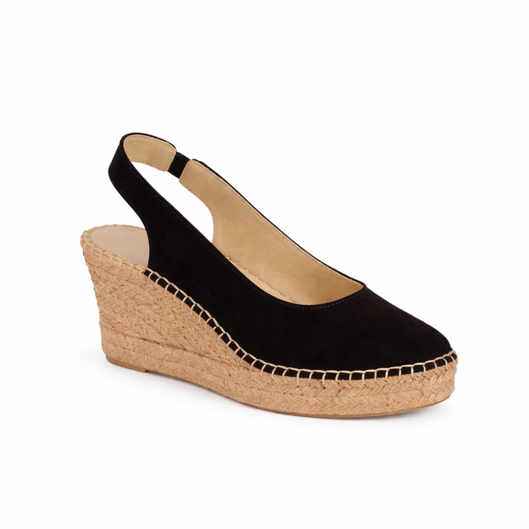 Senorita Black Espadrille Wedges