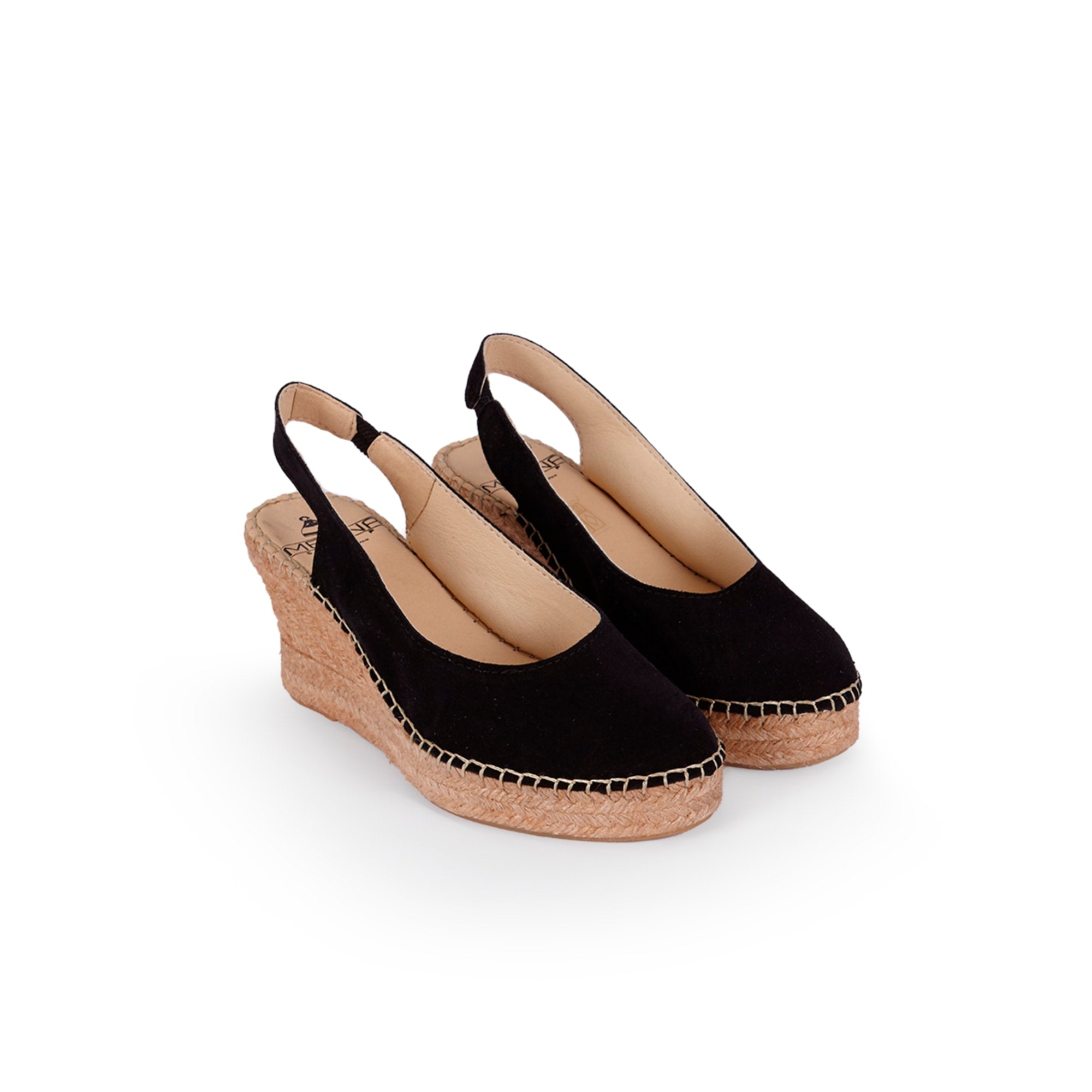 Senorita Black Espadrille Wedges