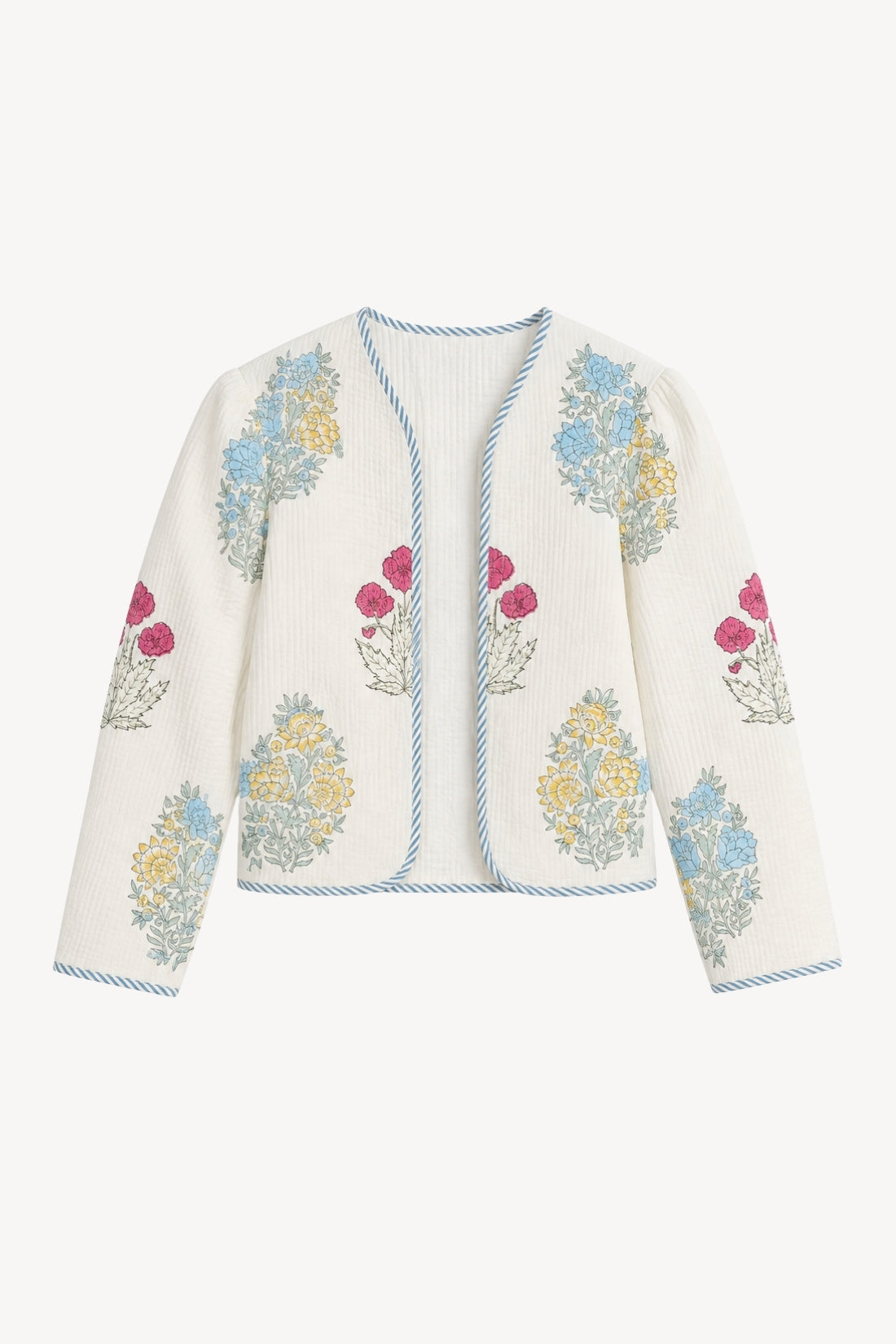 Shylah Quilted Jacket in Mixed Print Floral