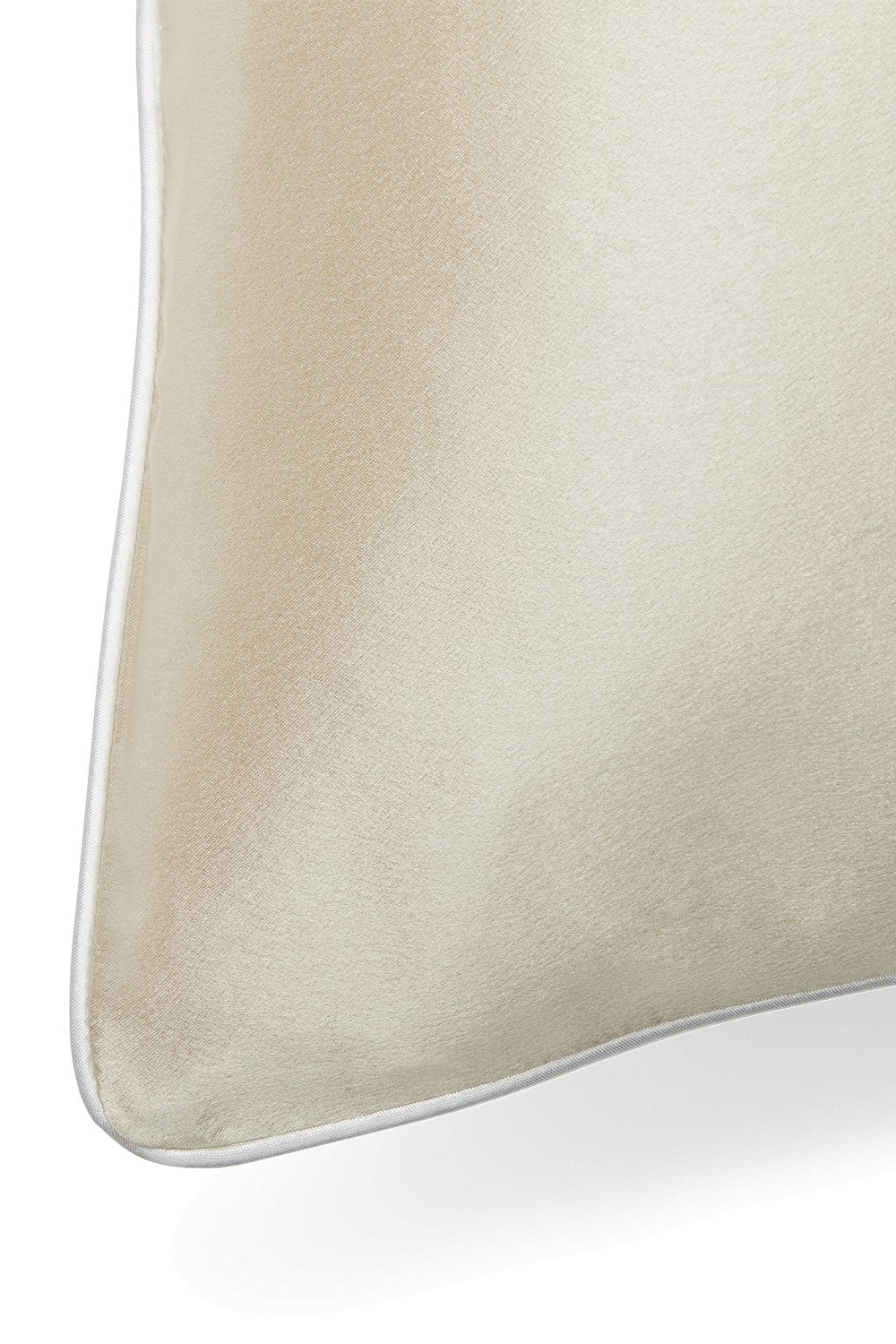 Beige pillow on a white background