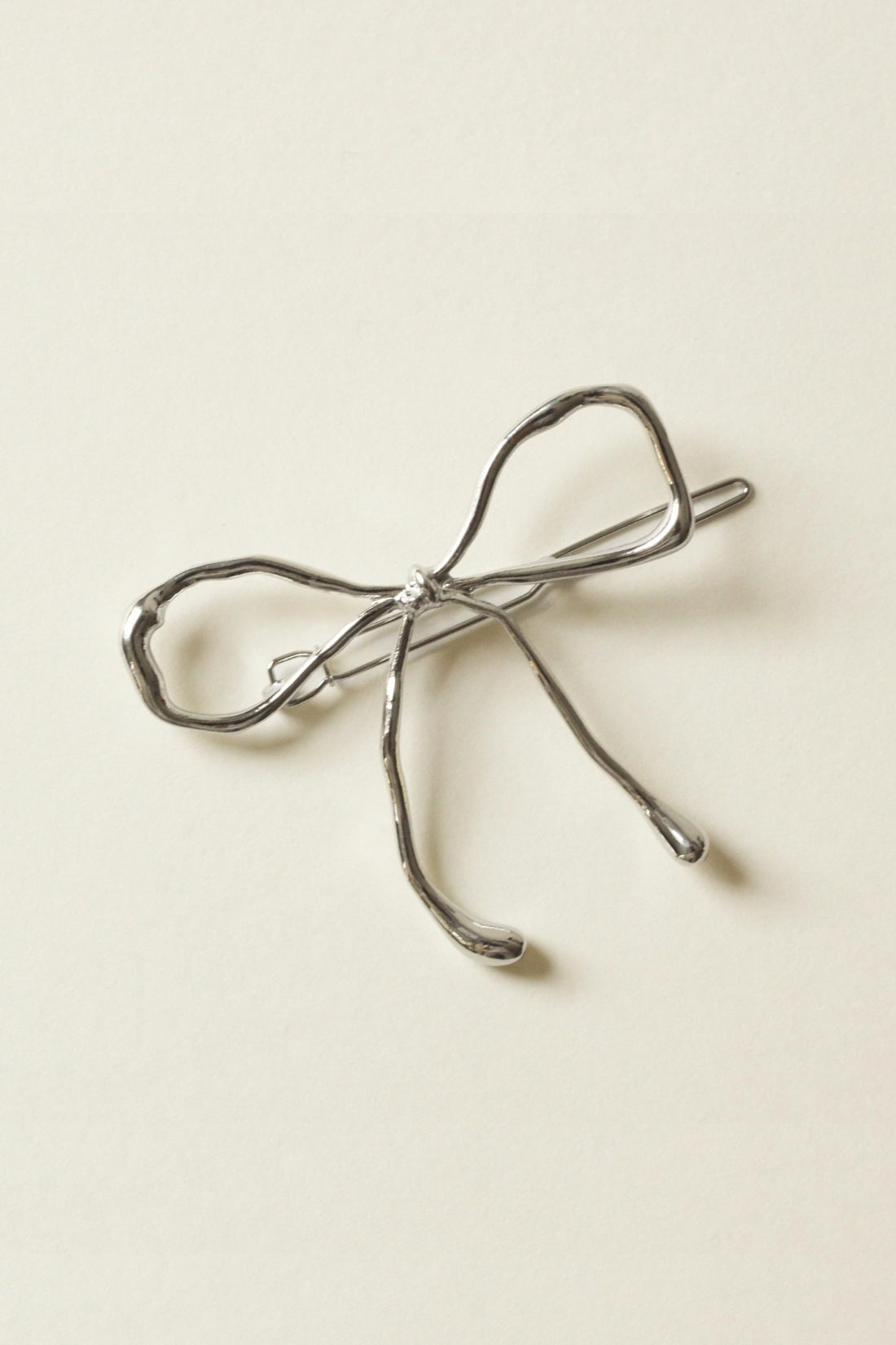 Metal Bow Barrette Hair Clip