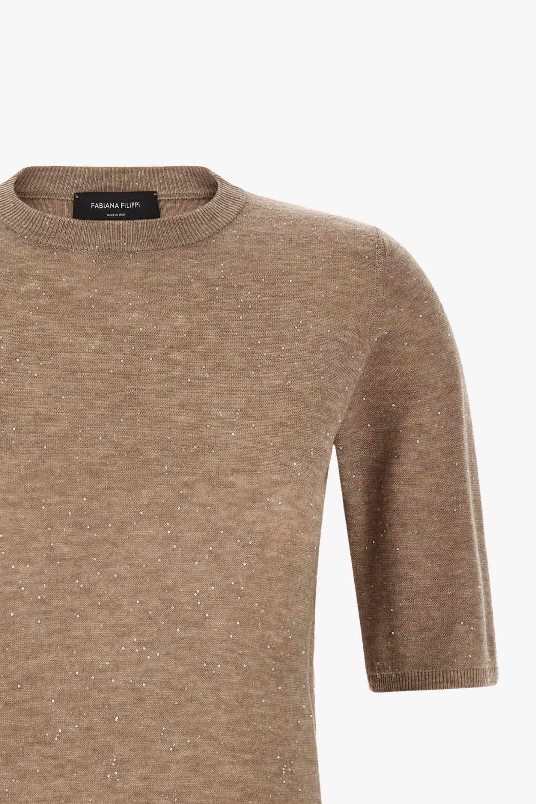 Micro Sequin Knitted Shirt